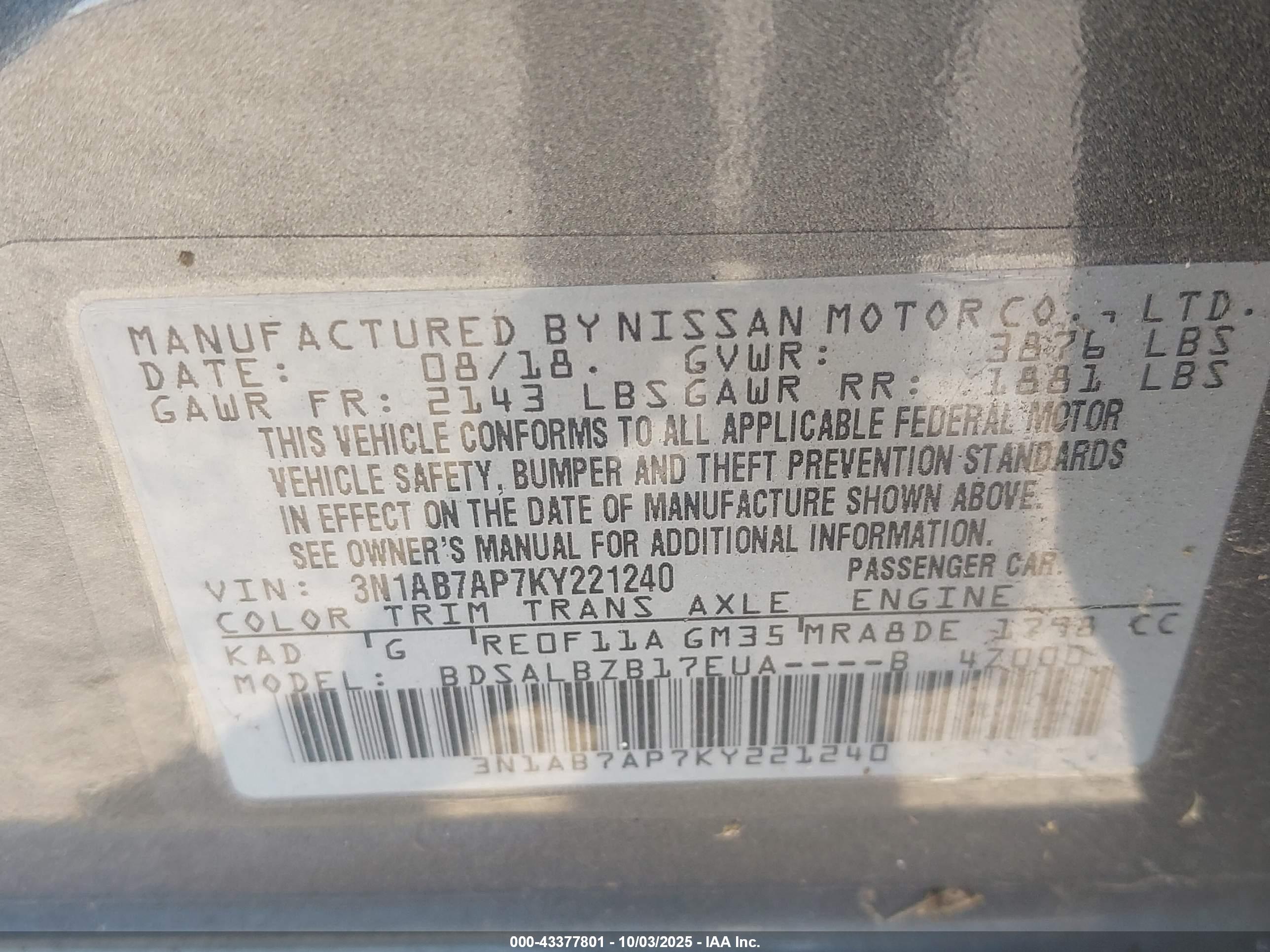 NISSAN SENTRA image 9