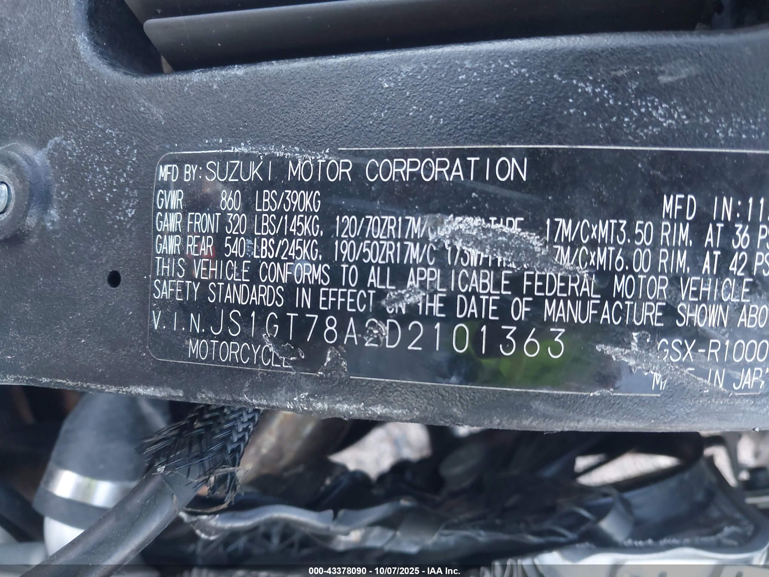 SUZUKI GSX-R1000 image 10