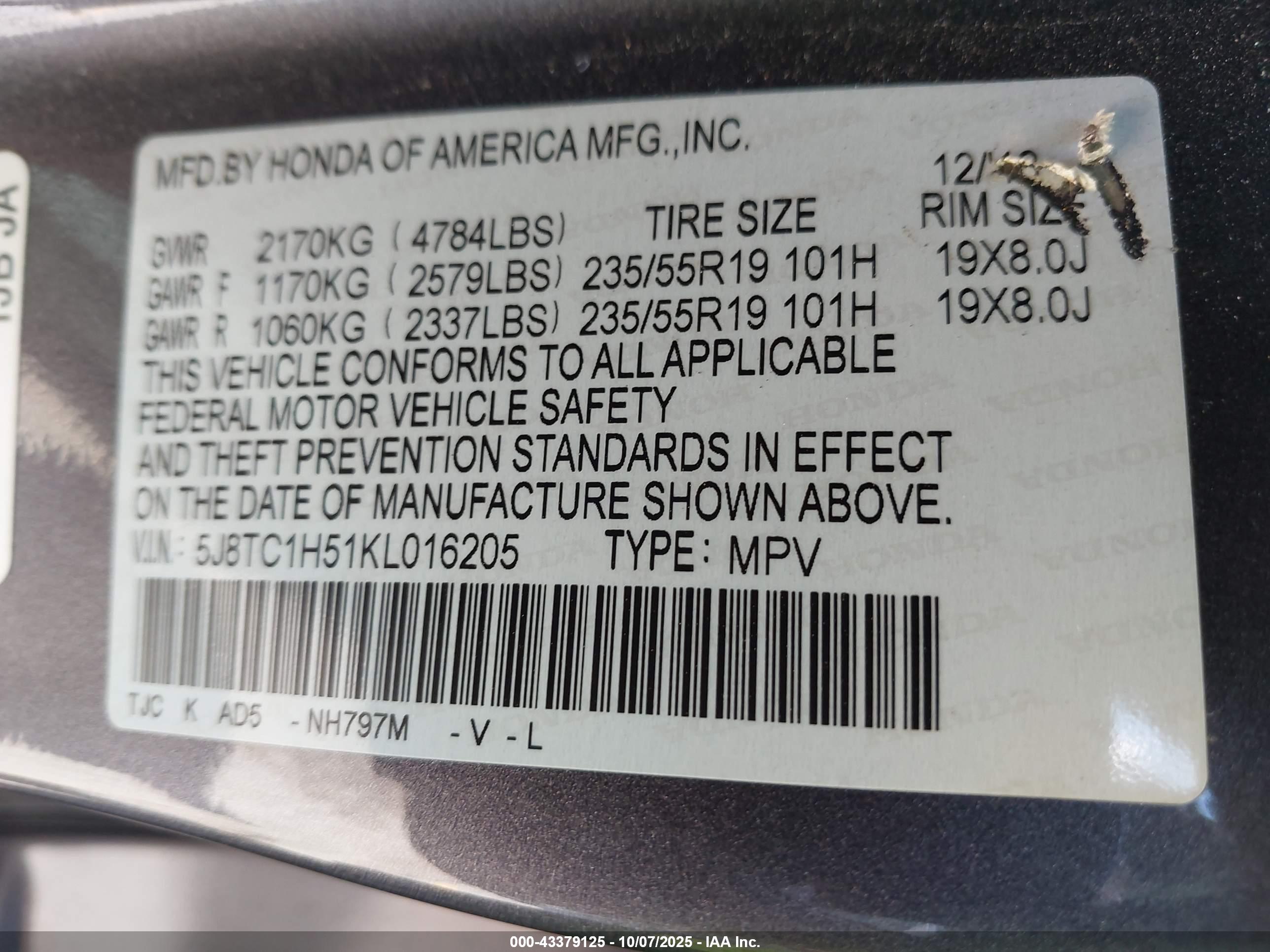ACURA RDX image 9