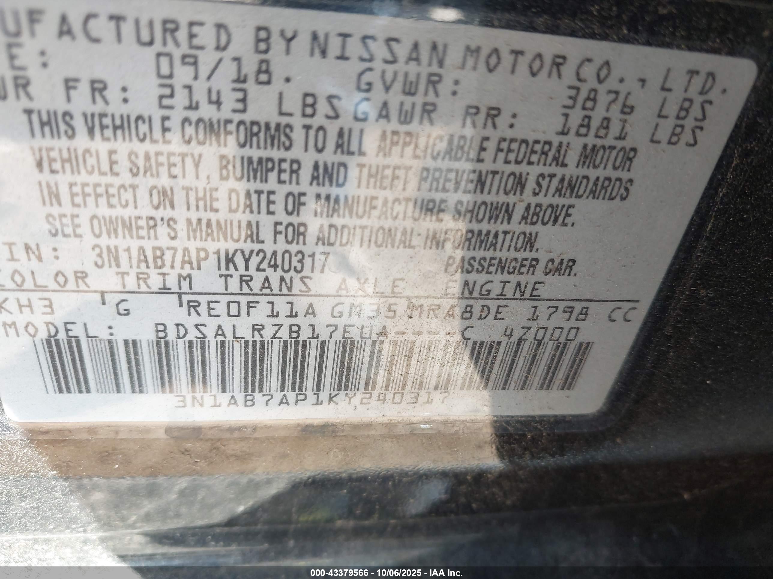 NISSAN SENTRA image 9