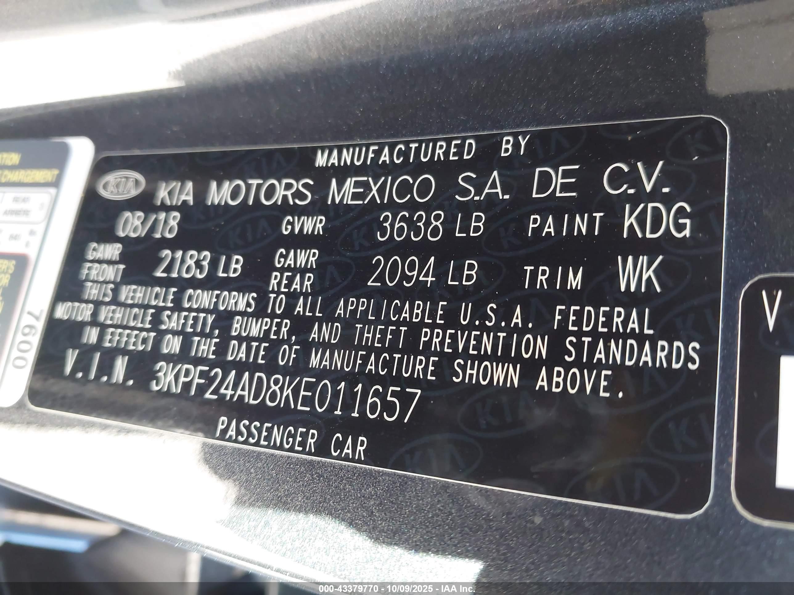 KIA FORTE image 9