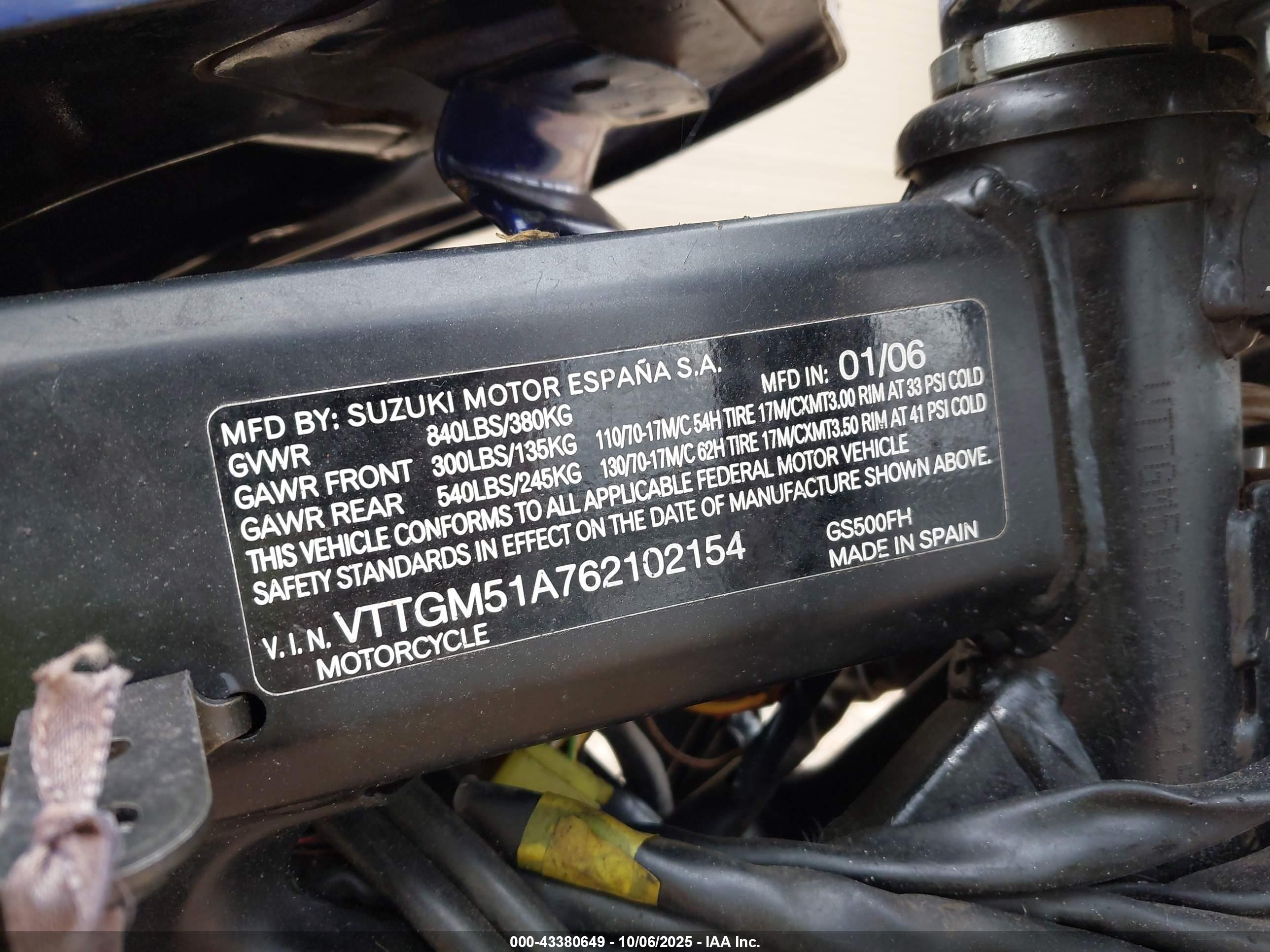 SUZUKI GS500 image 10