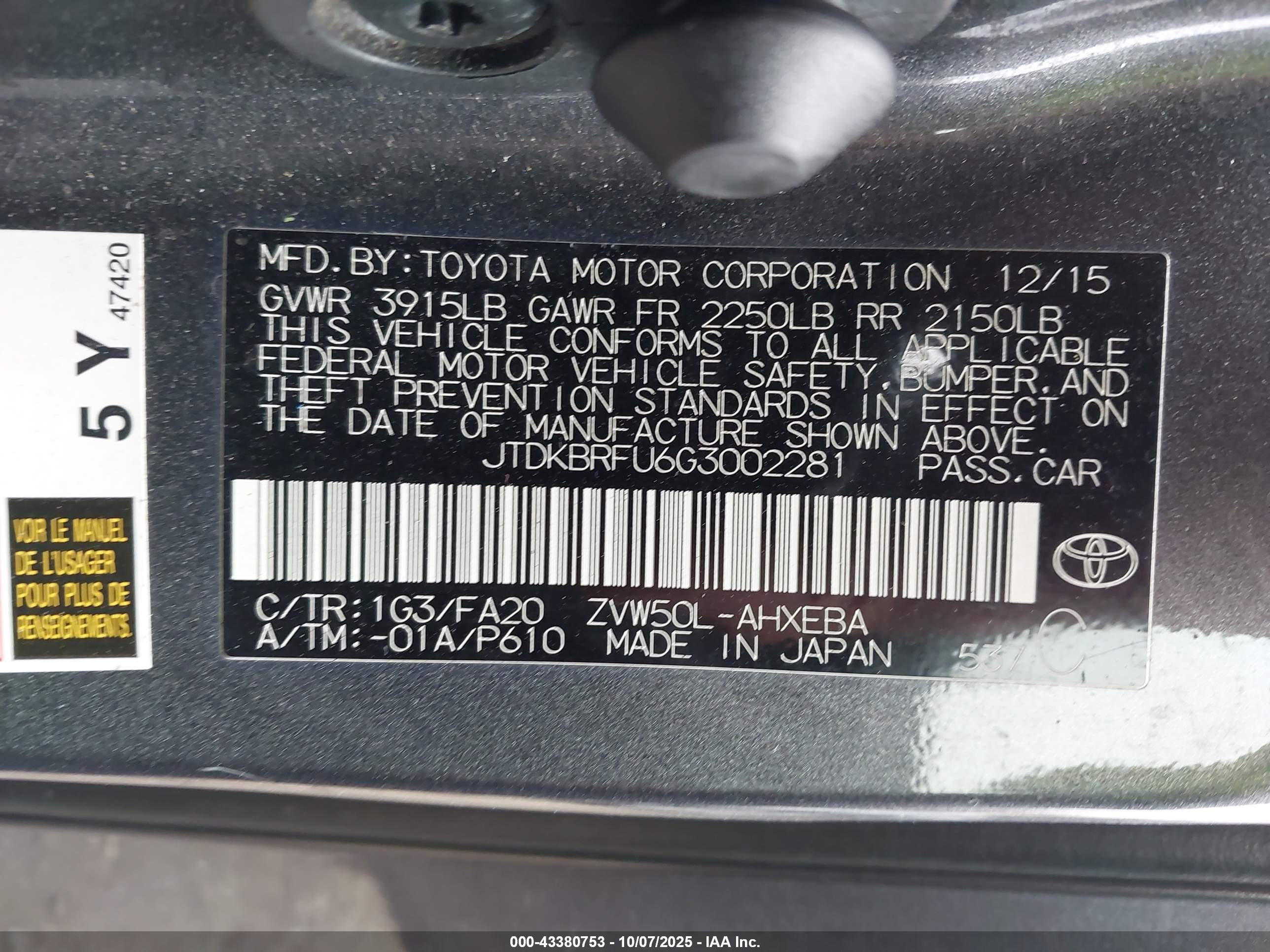 TOYOTA PRIUS image 9