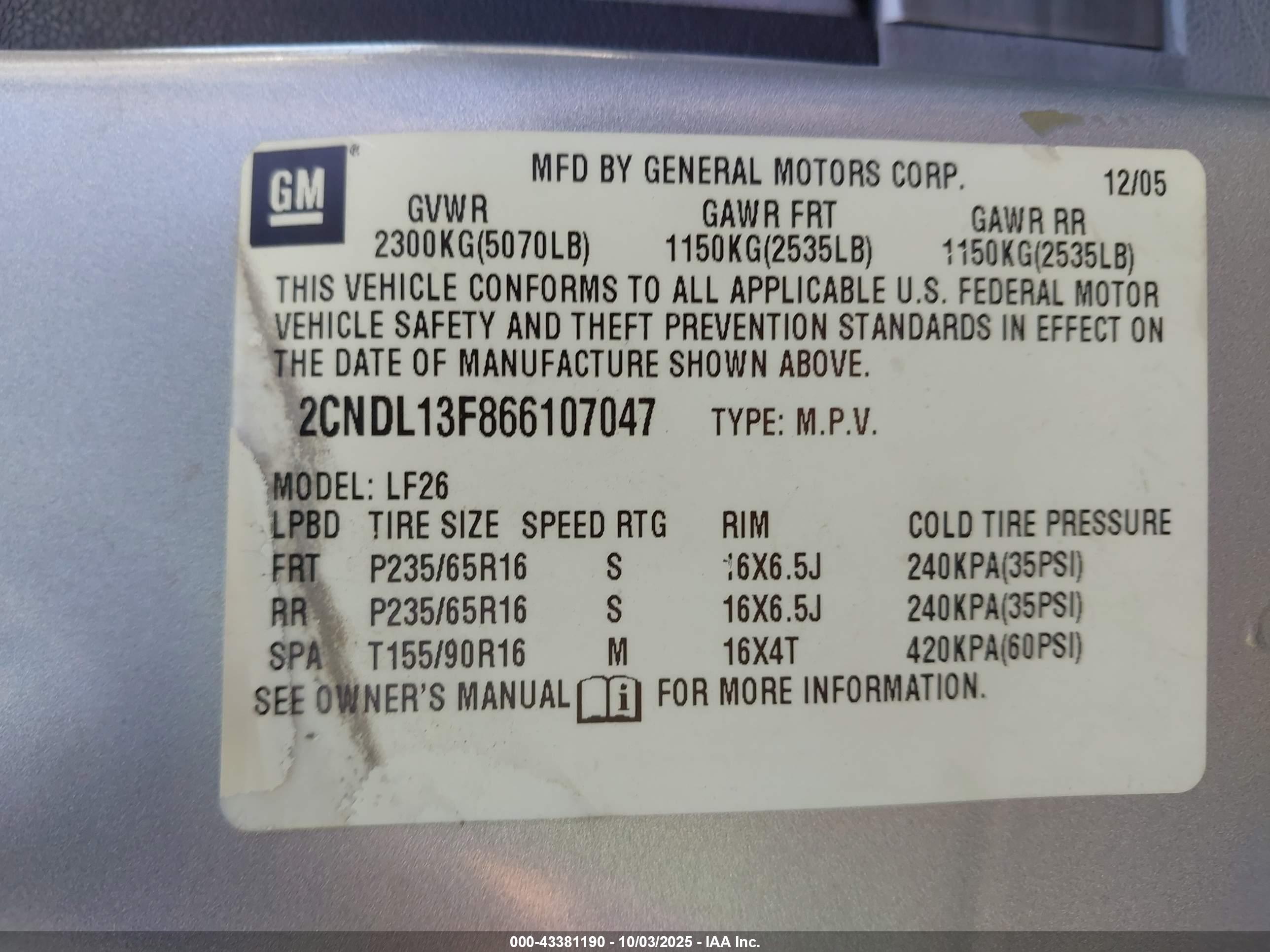 CHEVROLET EQUINOX image 9