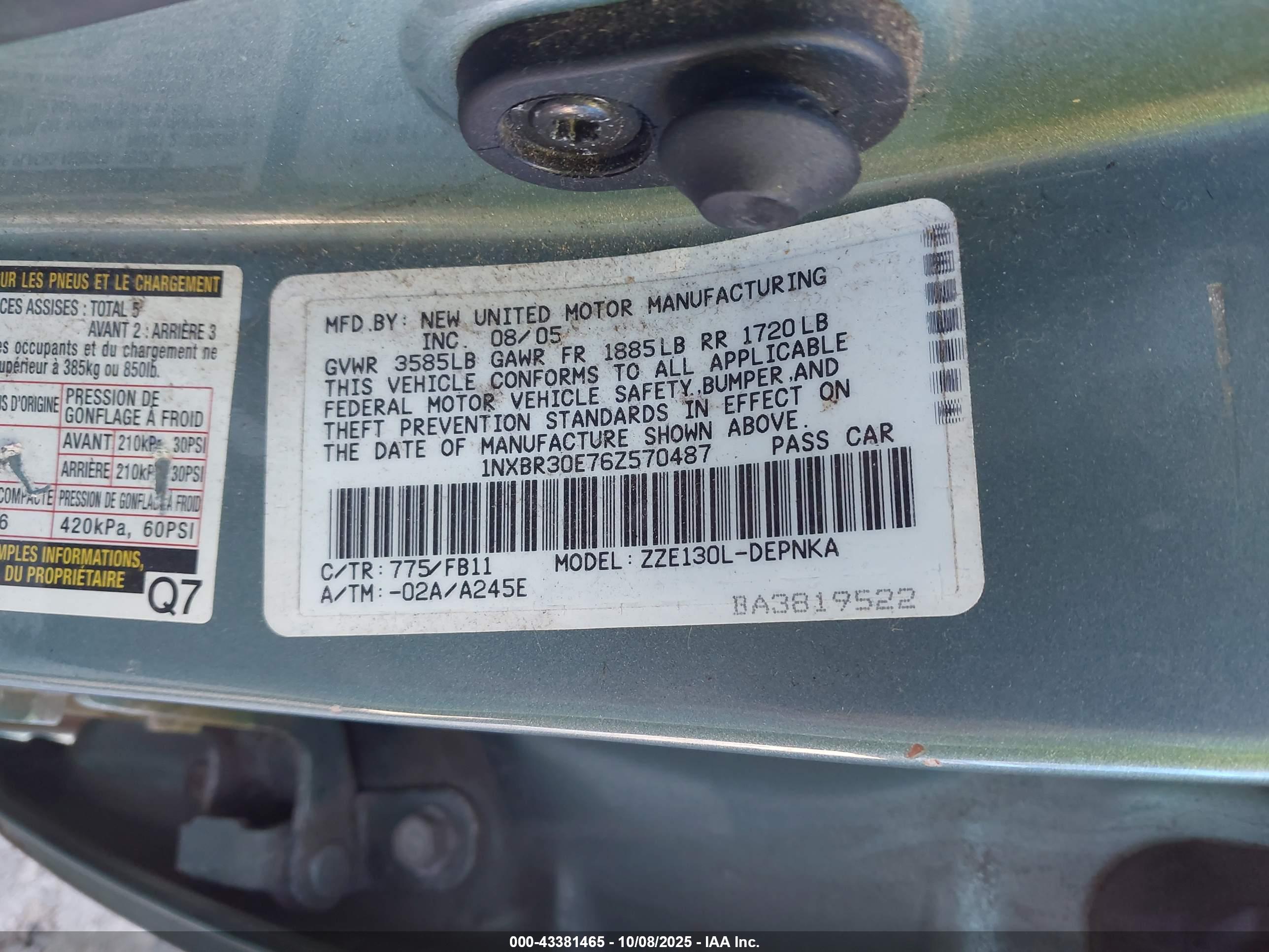 TOYOTA COROLLA image 9