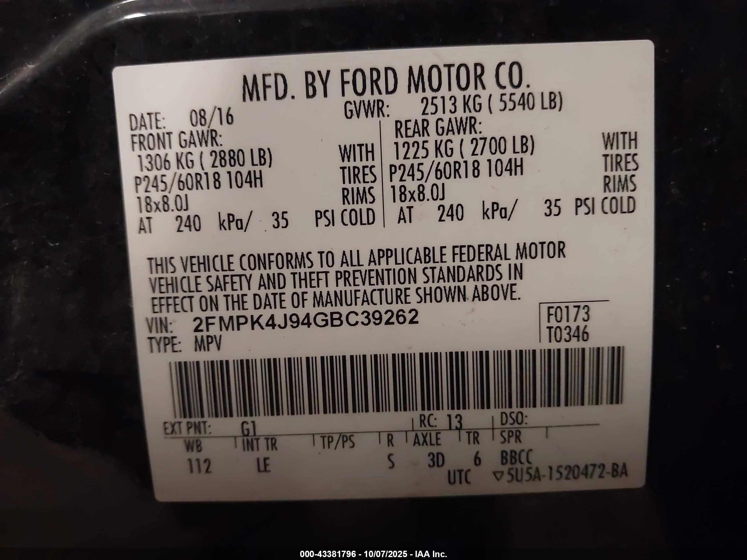 FORD EDGE image 9