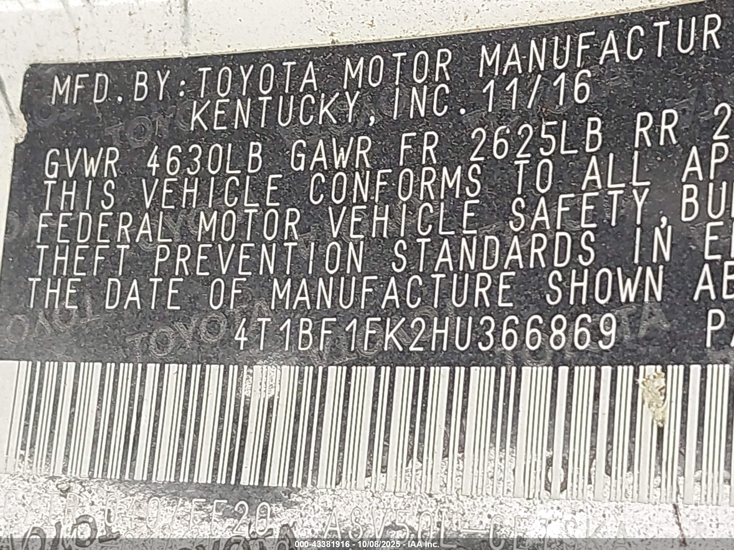 TOYOTA CAMRY image 9