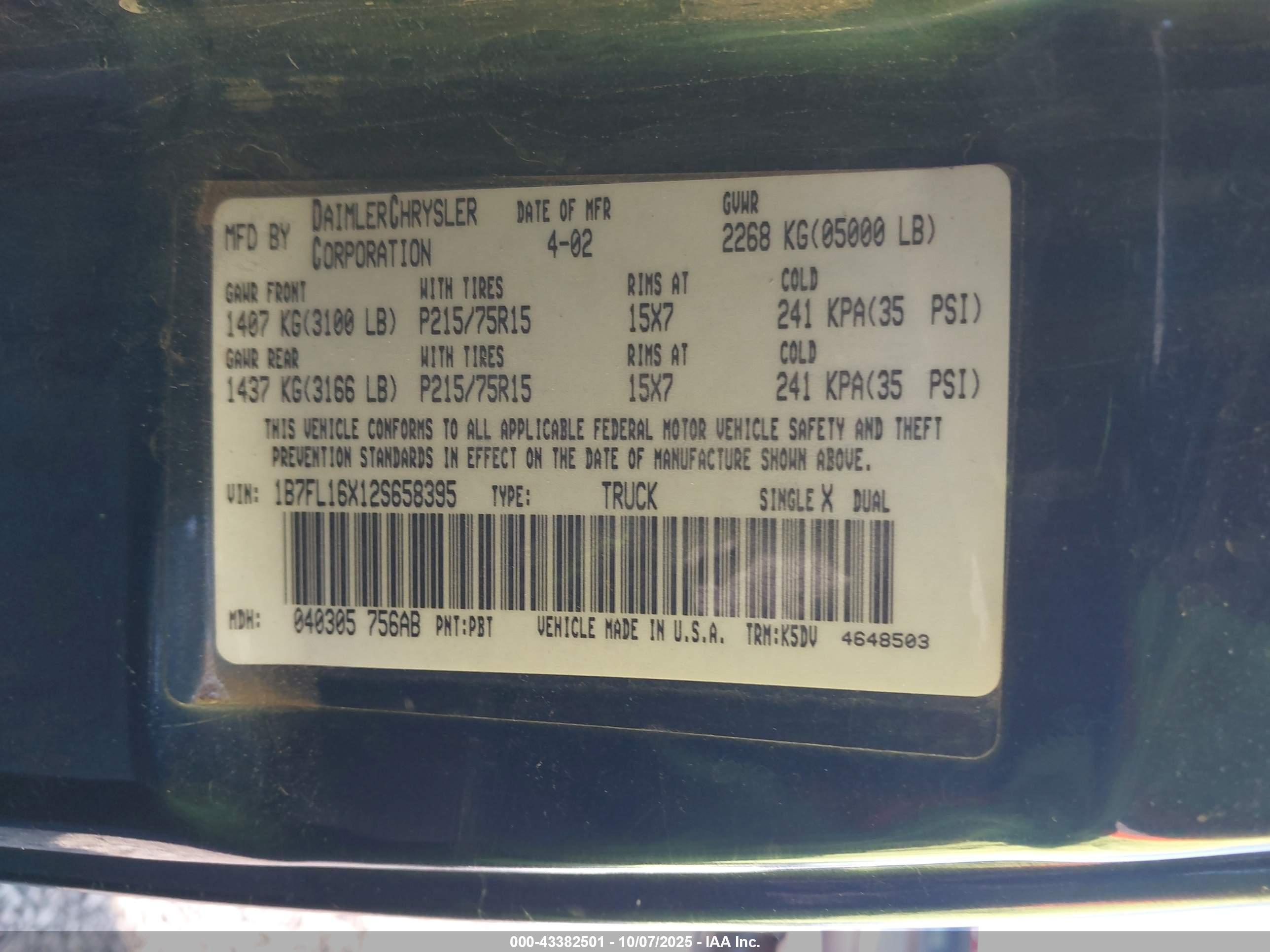 DODGE DAKOTA image 9