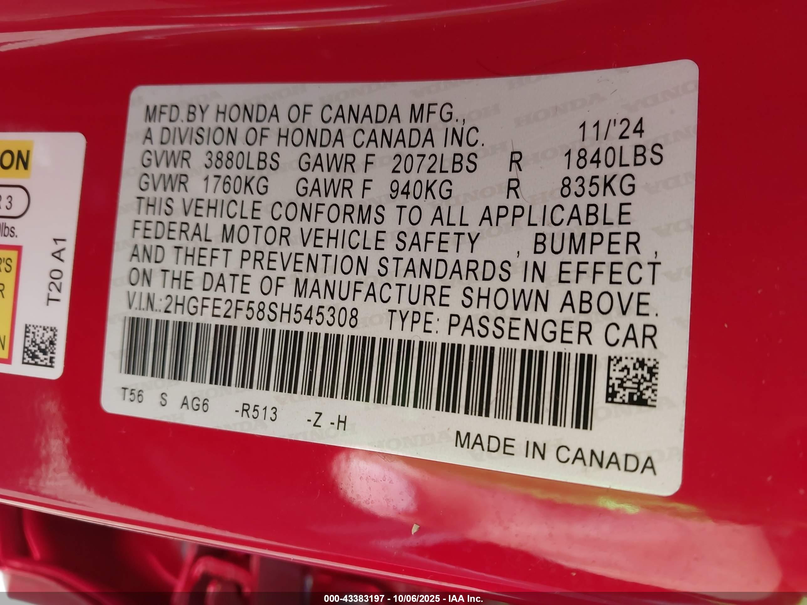 HONDA CIVIC image 9