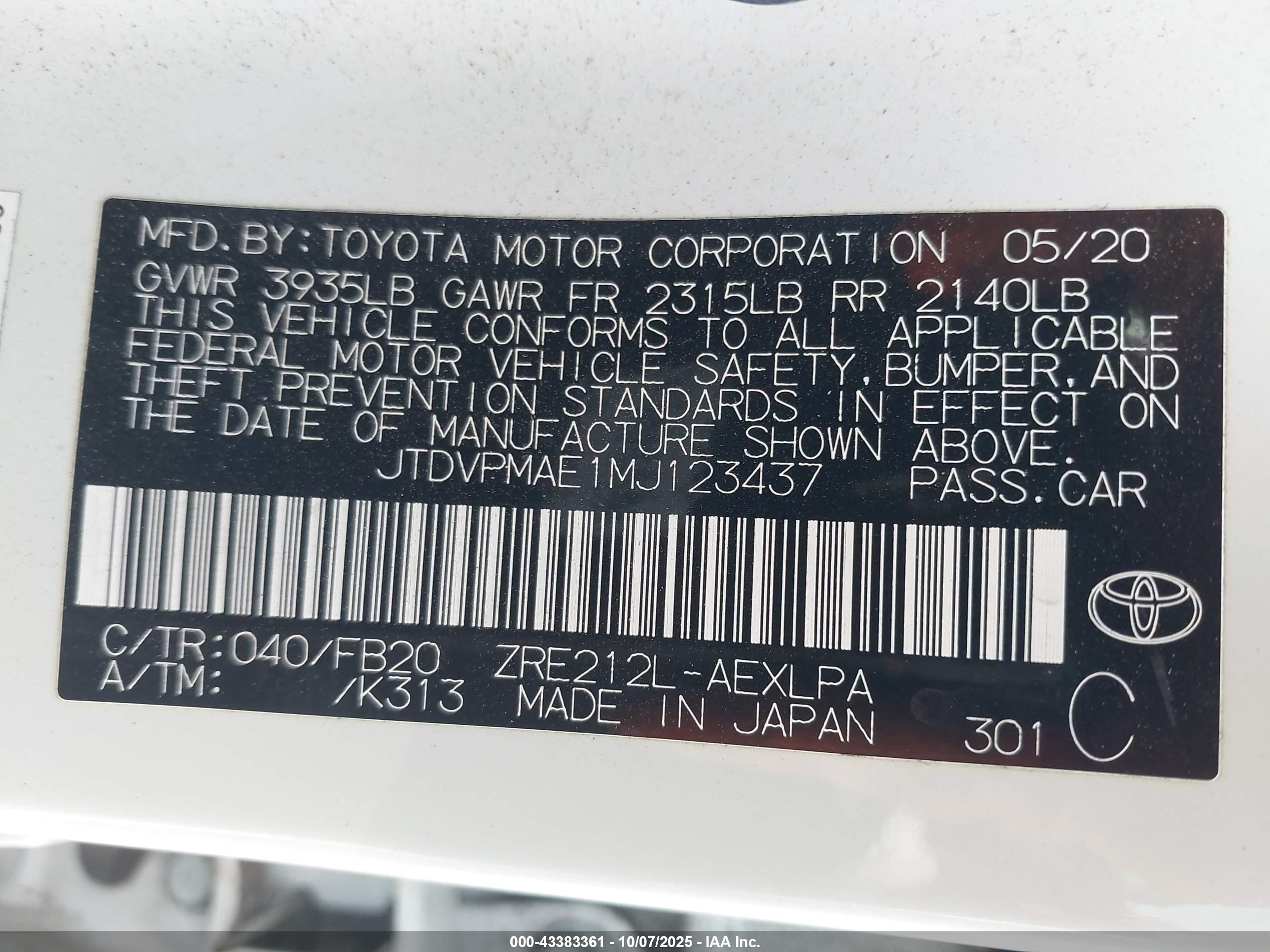 TOYOTA COROLLA image 9