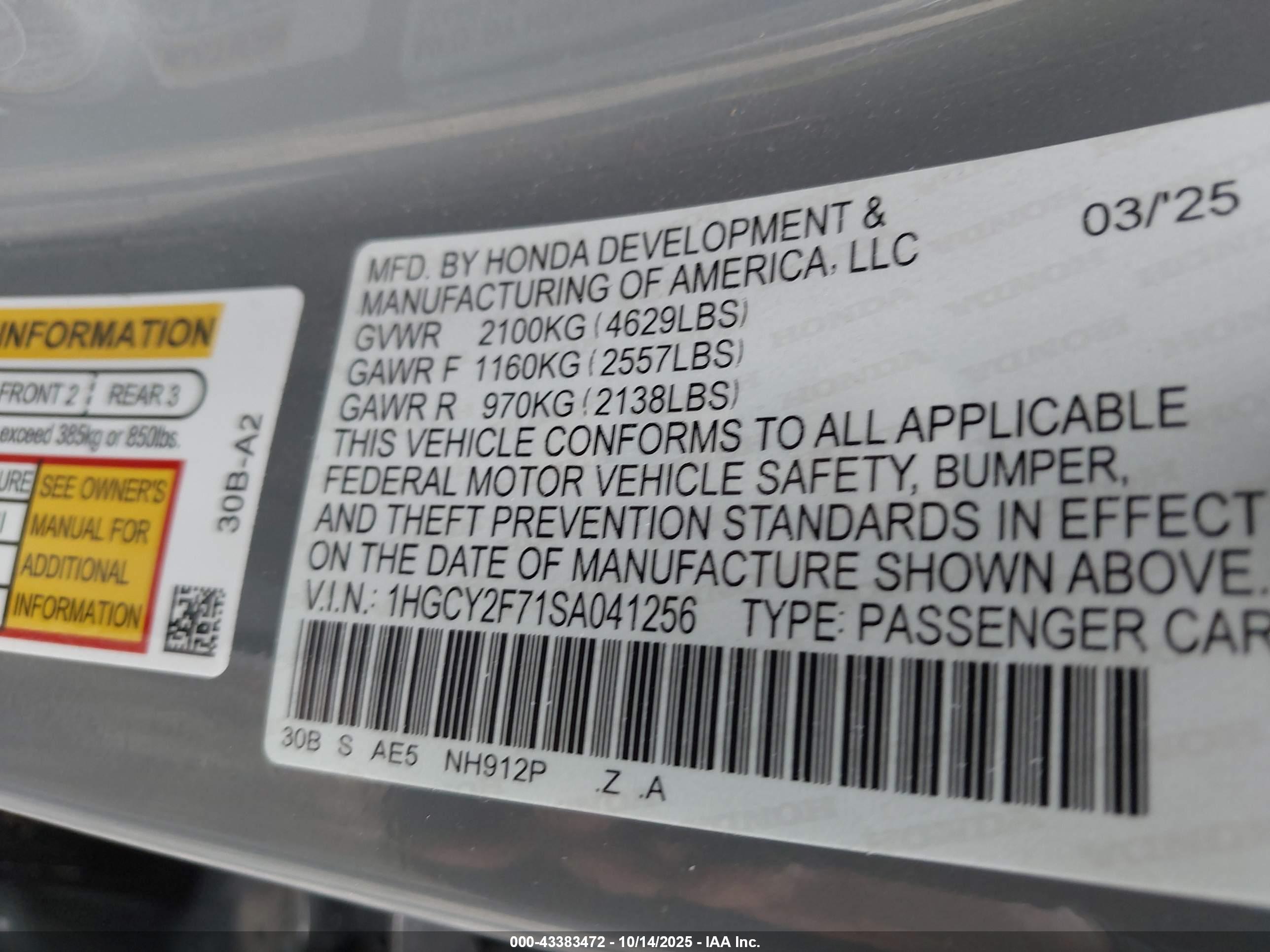 HONDA ACCORD image 9
