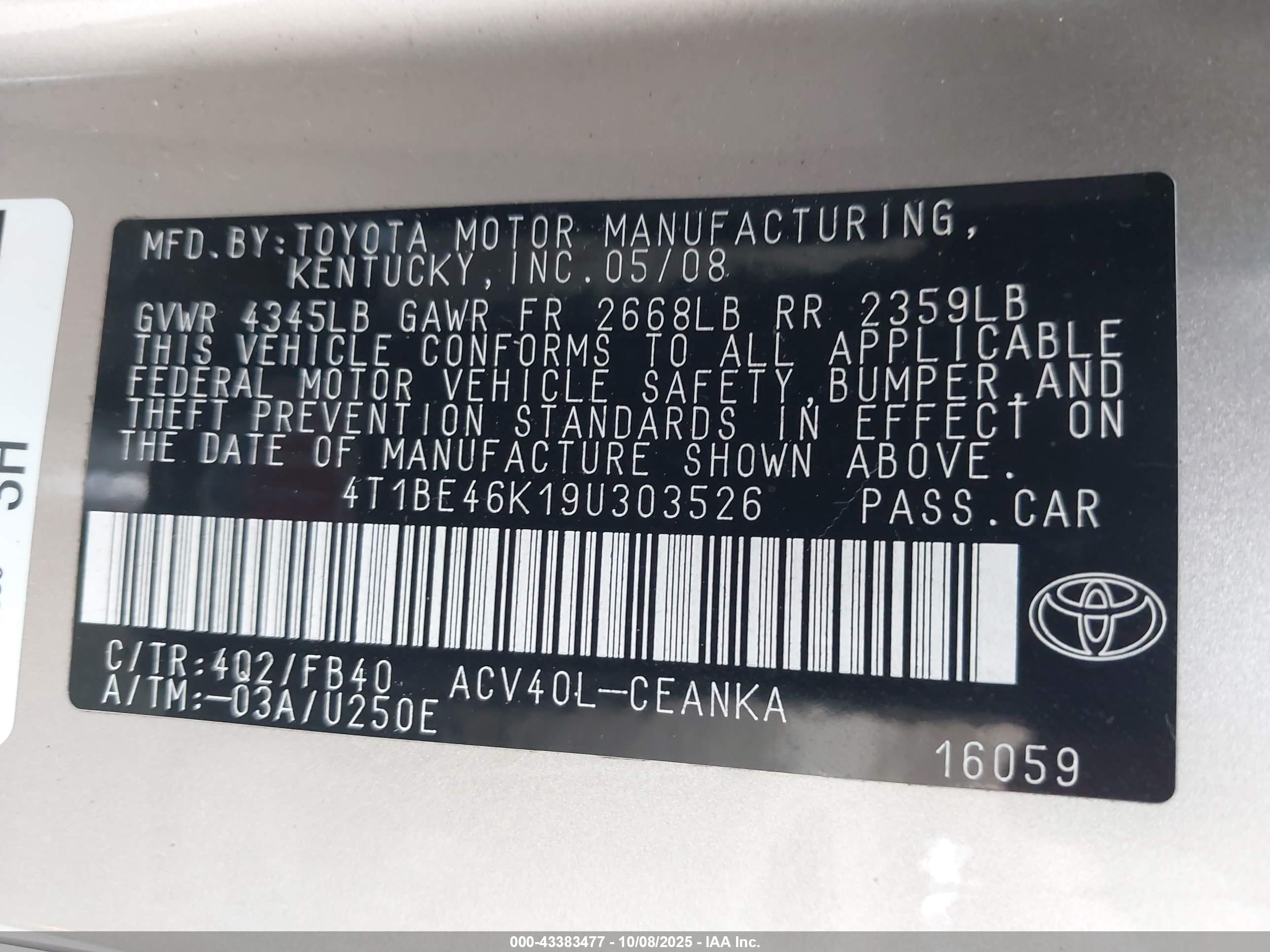 TOYOTA CAMRY image 9