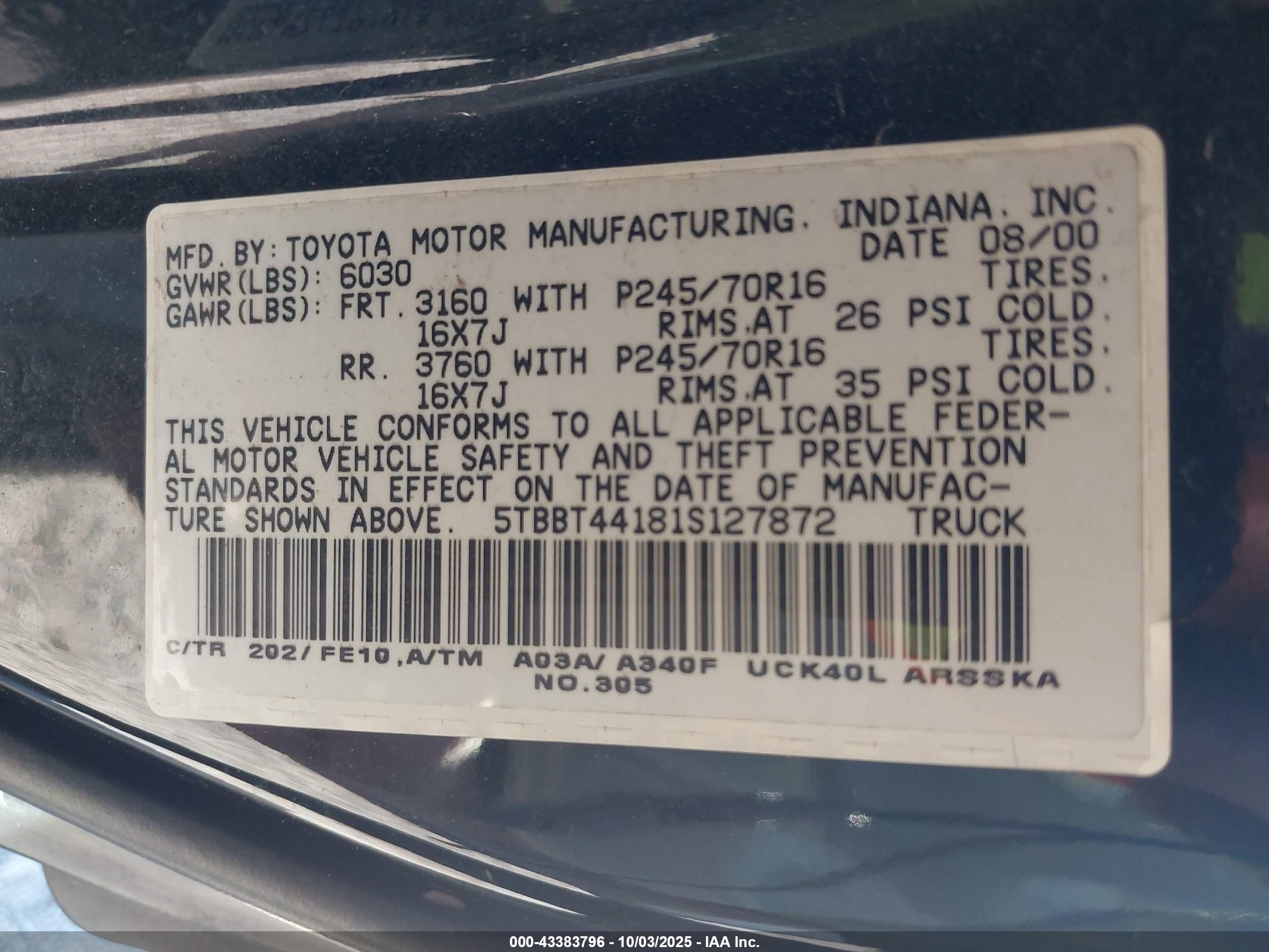 TOYOTA TUNDRA image 9