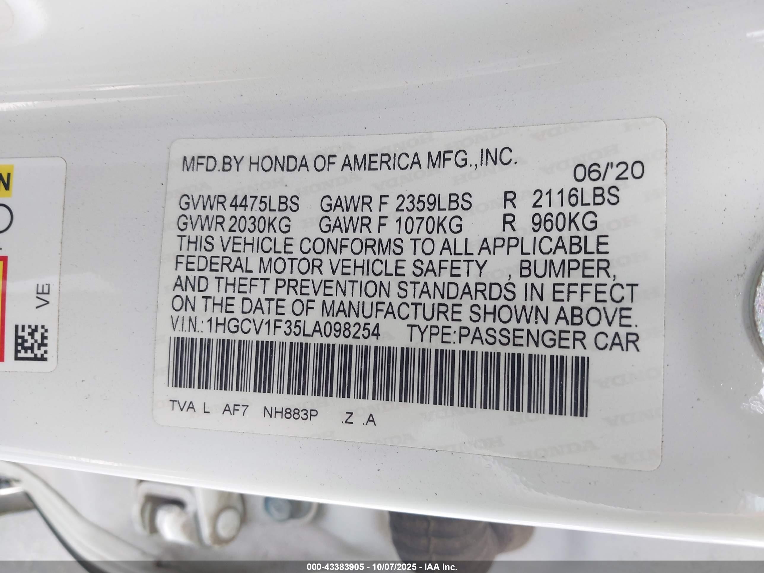 HONDA ACCORD image 9