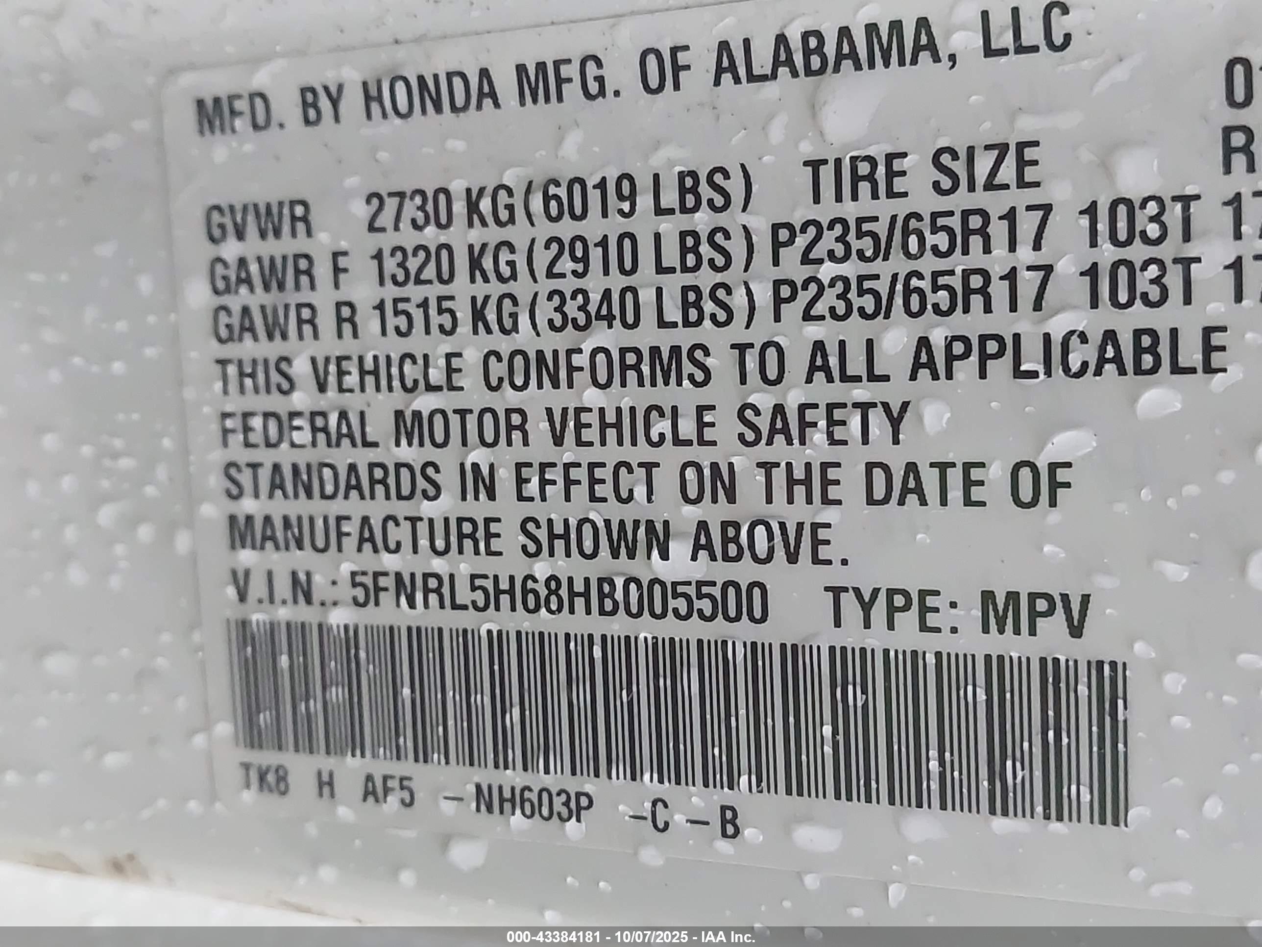 HONDA ODYSSEY image 9