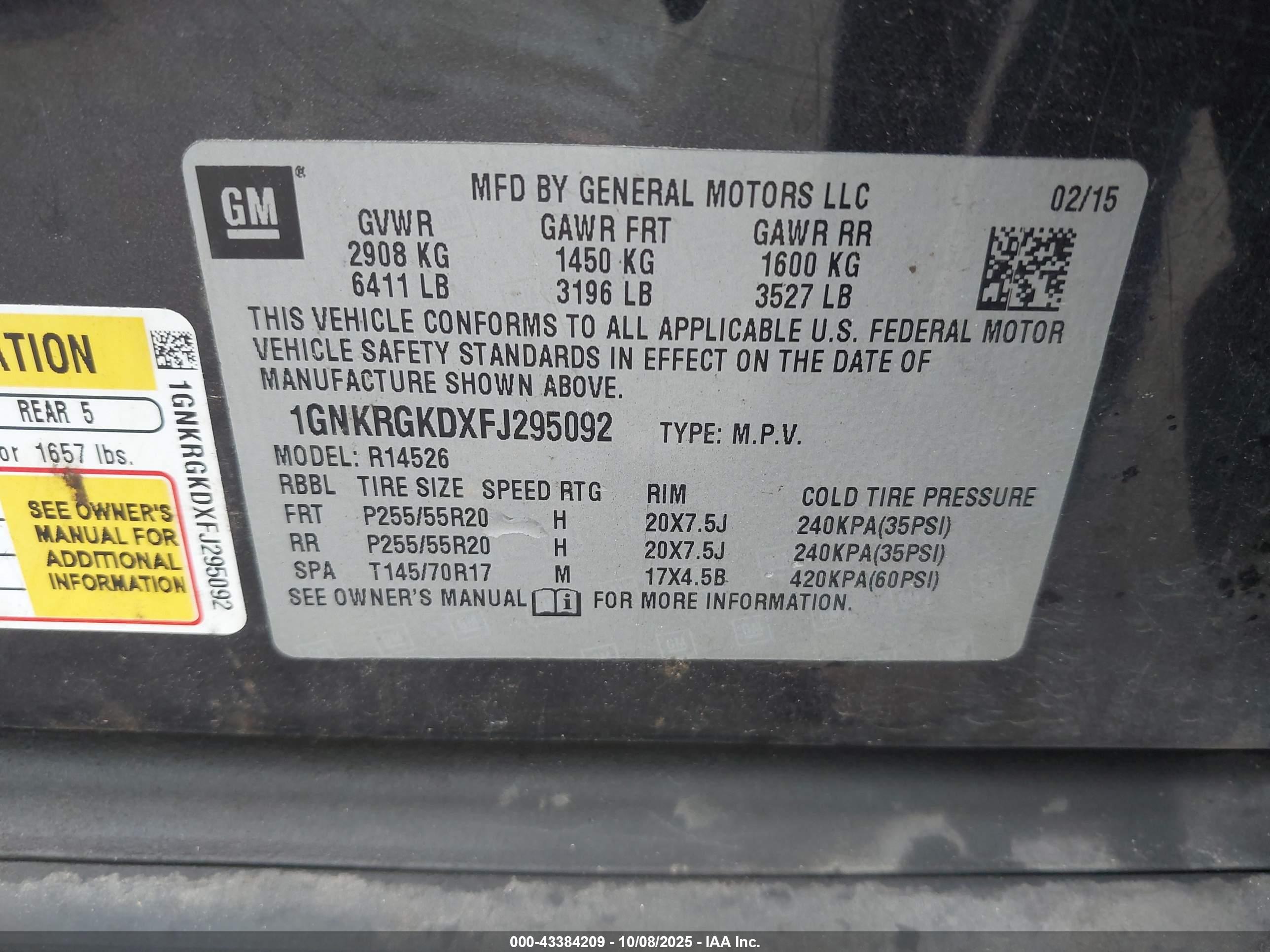 CHEVROLET TRAVERSE image 9
