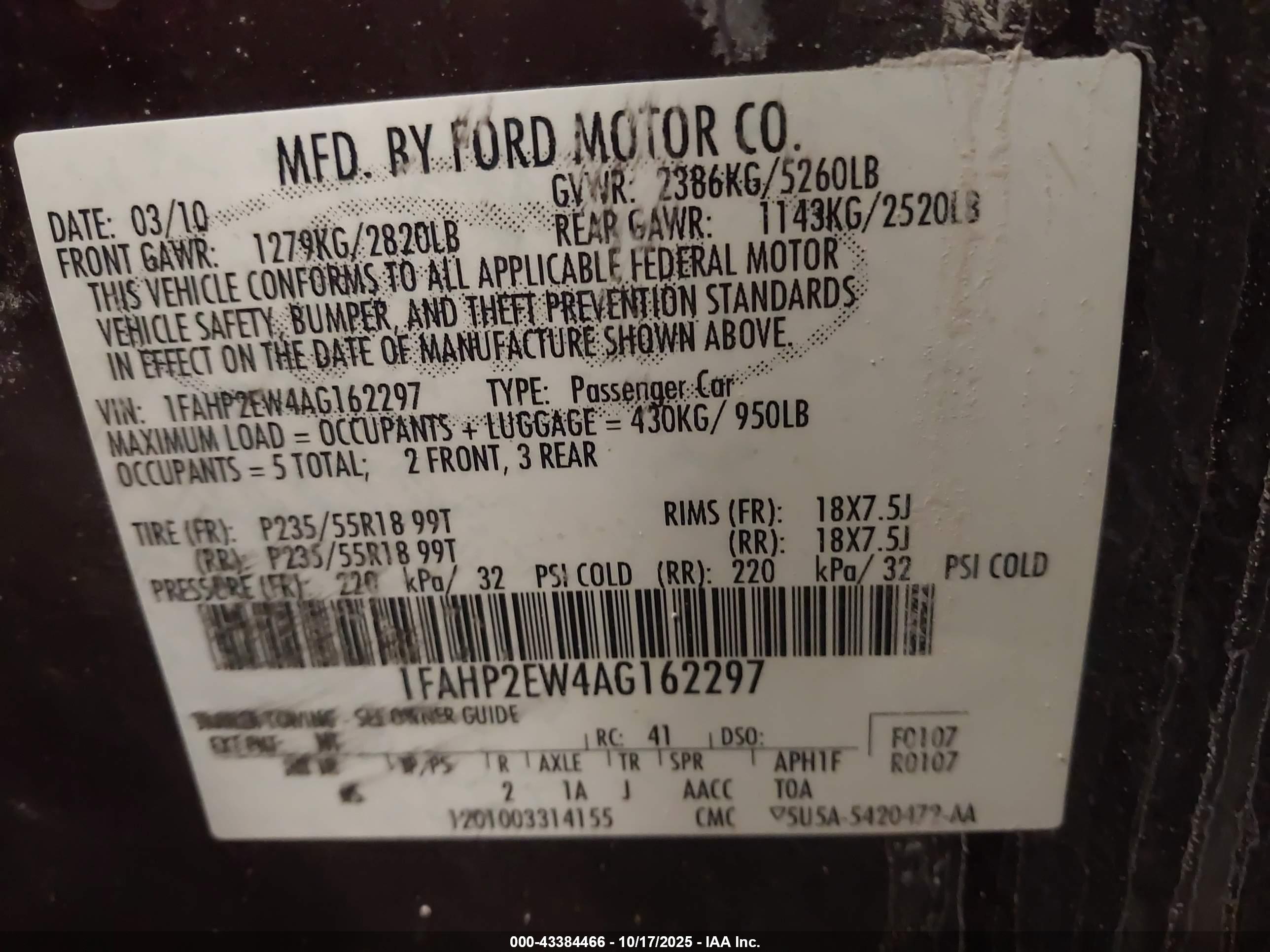 FORD TAURUS image 9