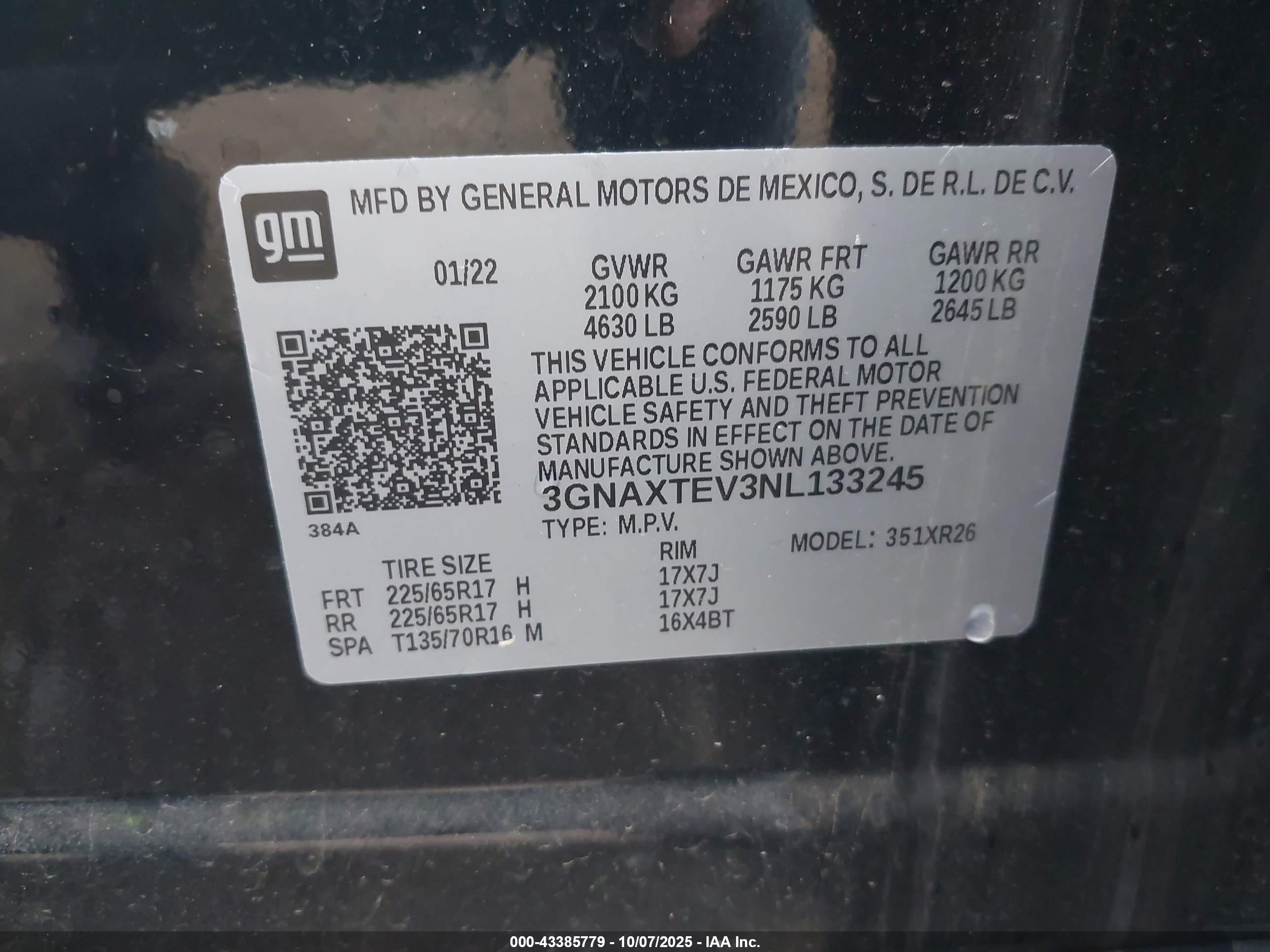 CHEVROLET EQUINOX image 9