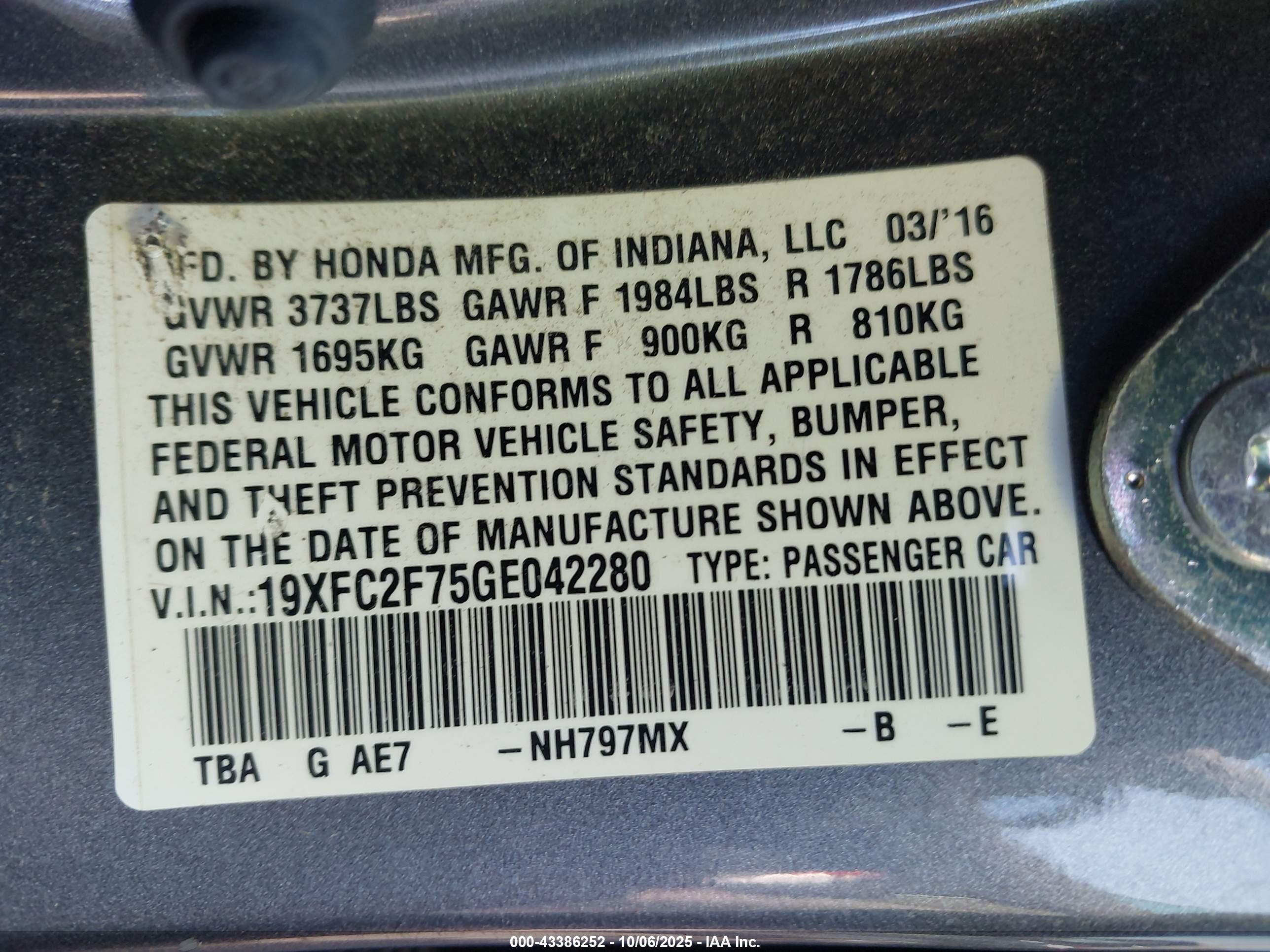 HONDA CIVIC image 9