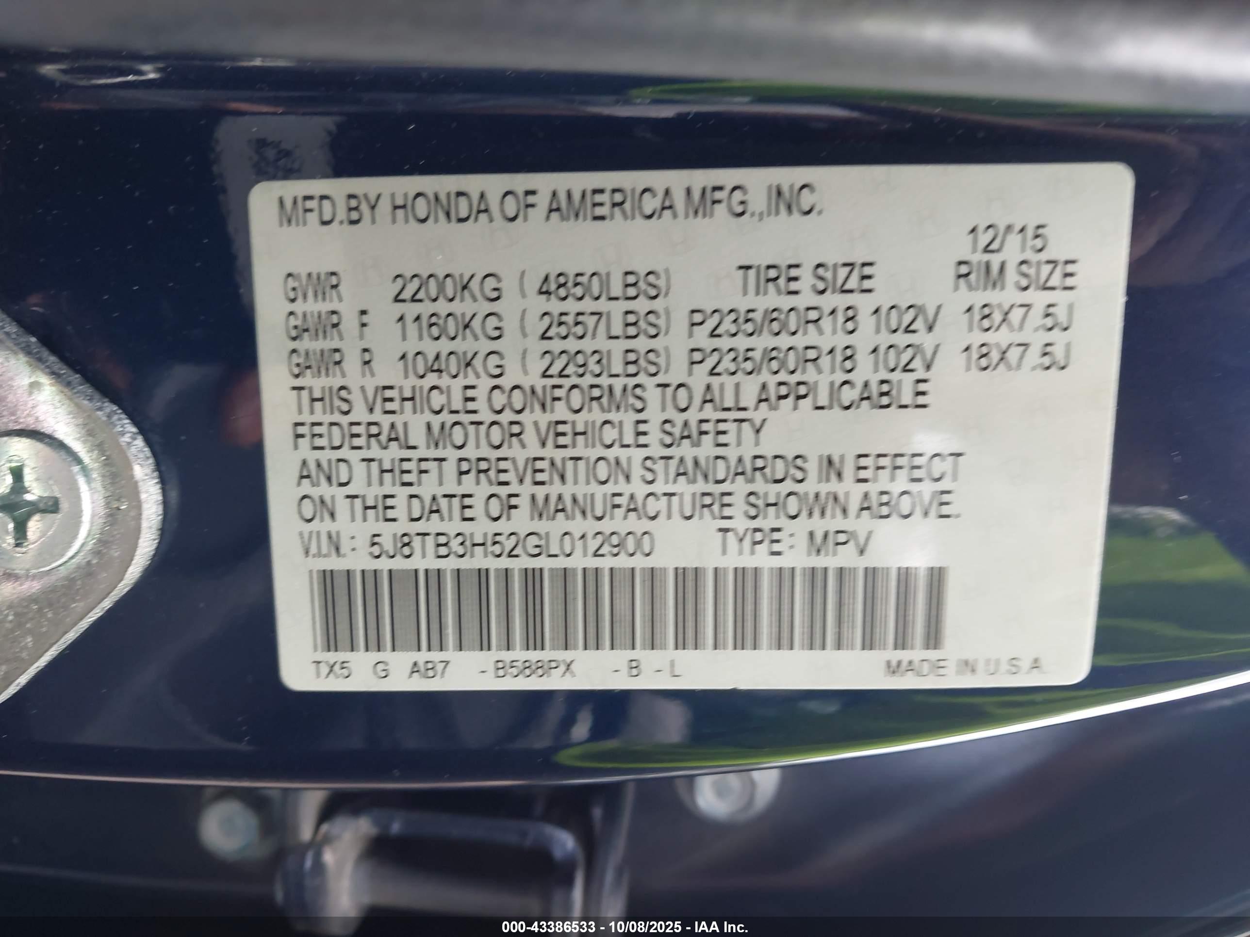 ACURA RDX image 9