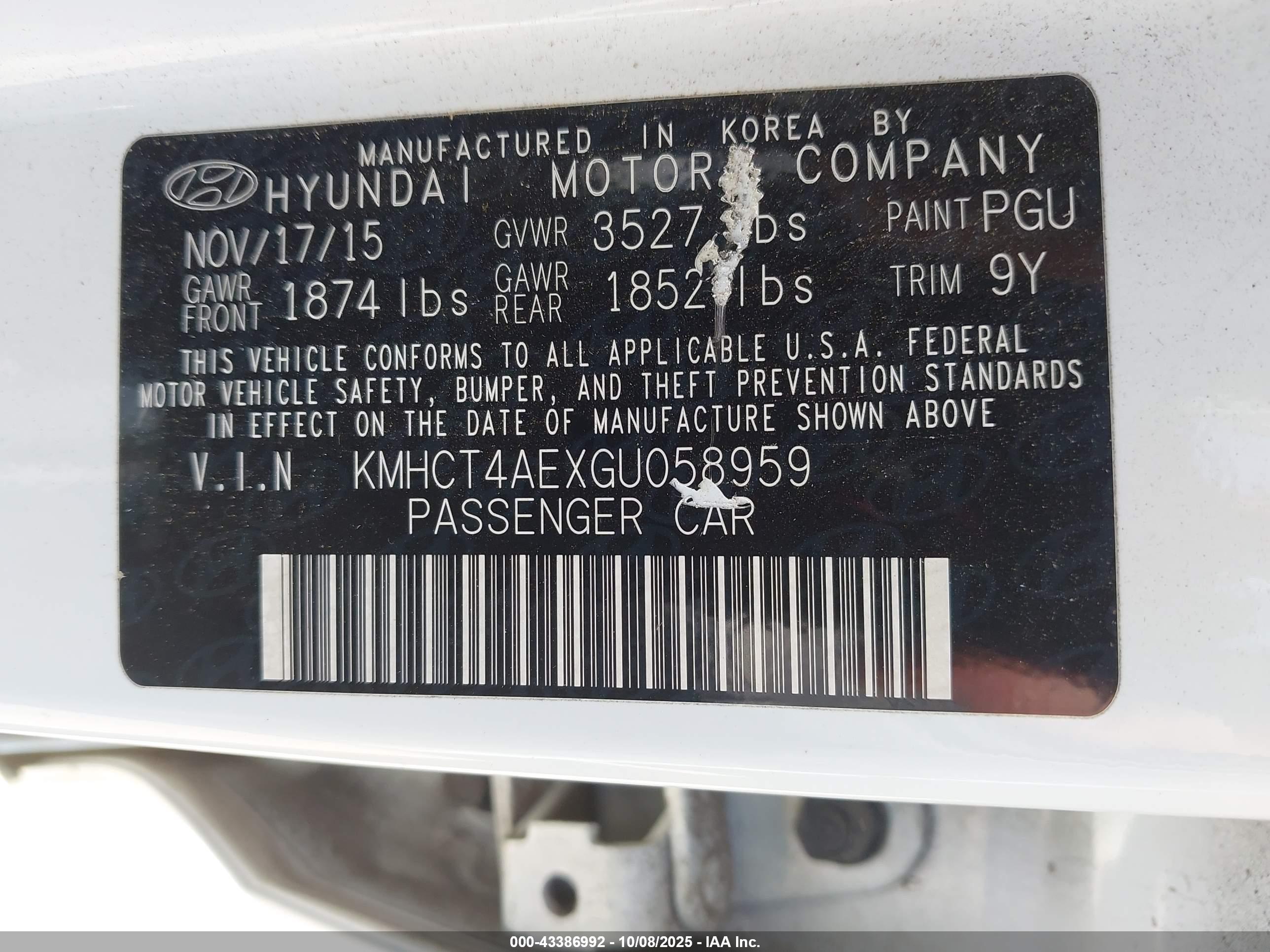 HYUNDAI ACCENT image 9