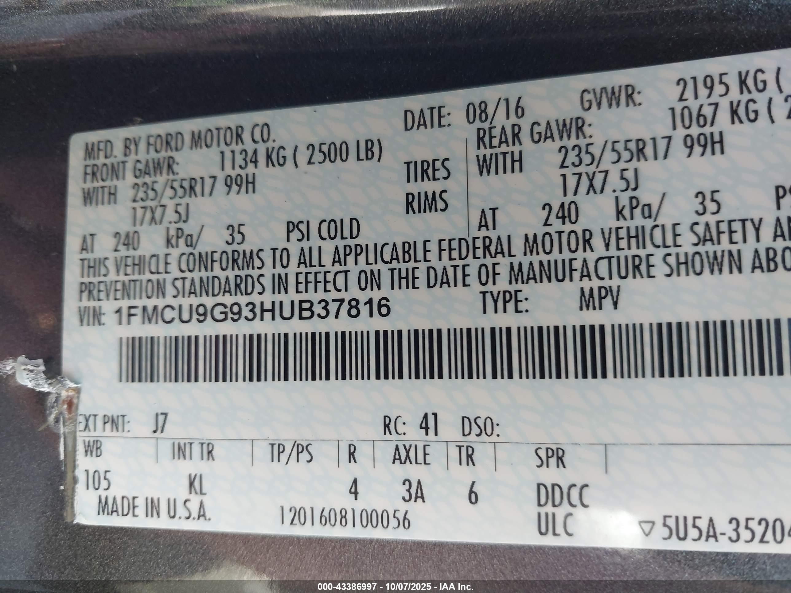 FORD ESCAPE image 9