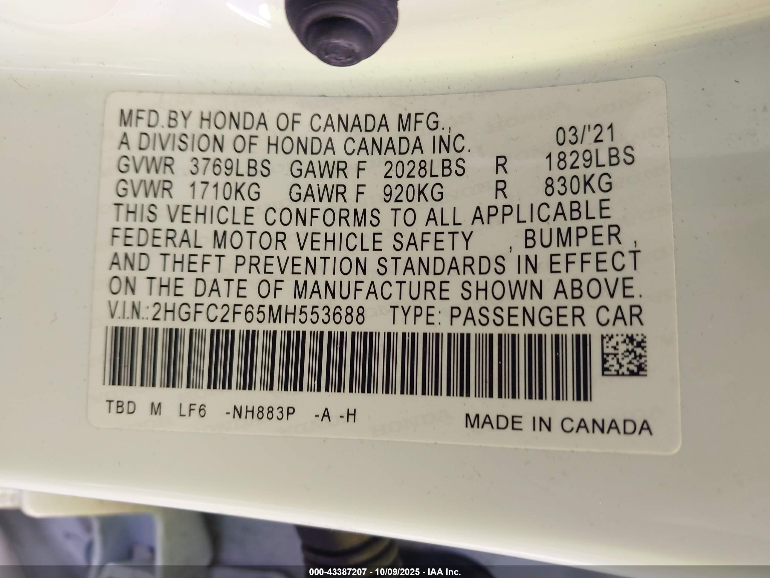 HONDA CIVIC image 9