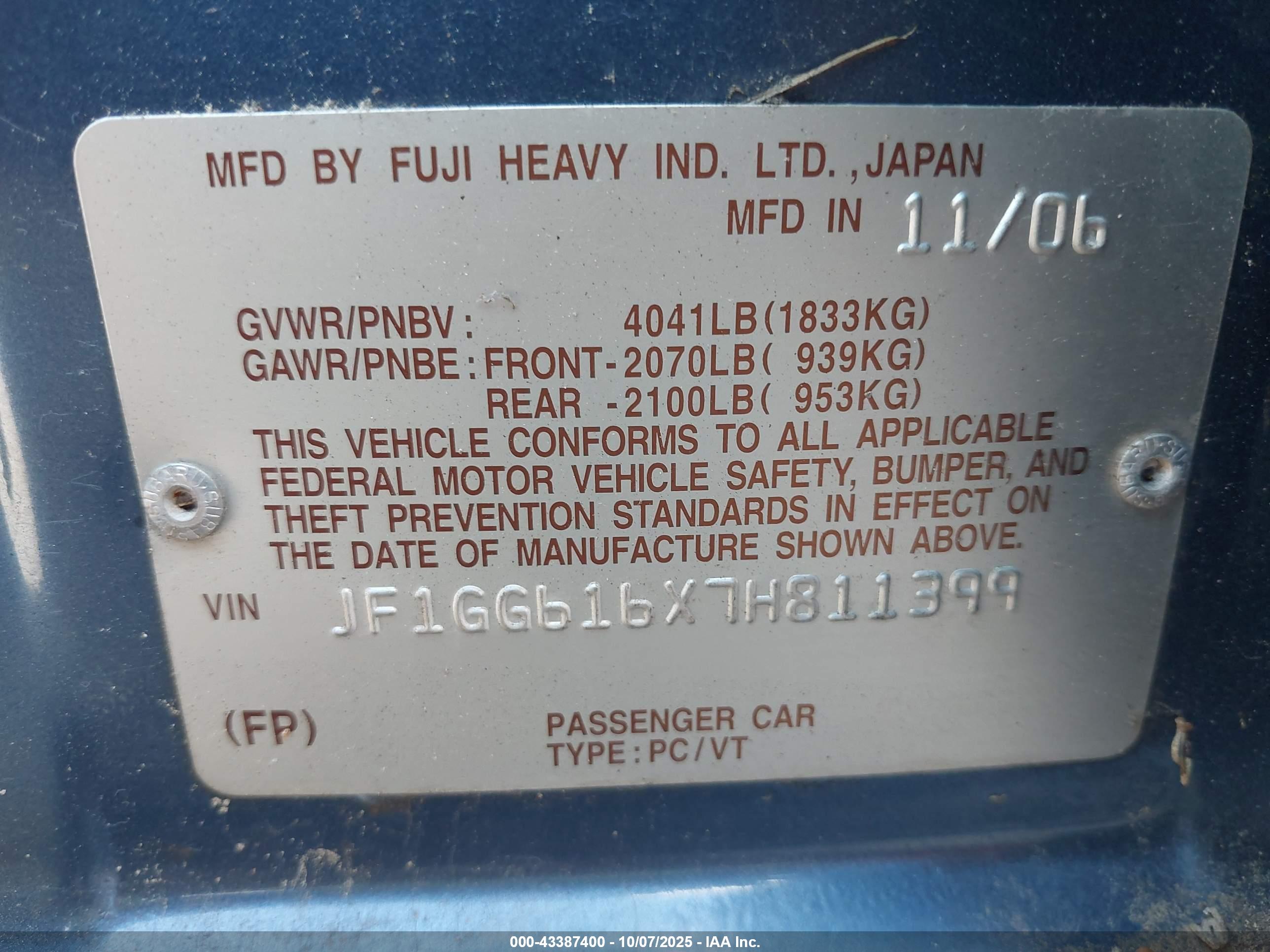 SUBARU IMPREZA image 9
