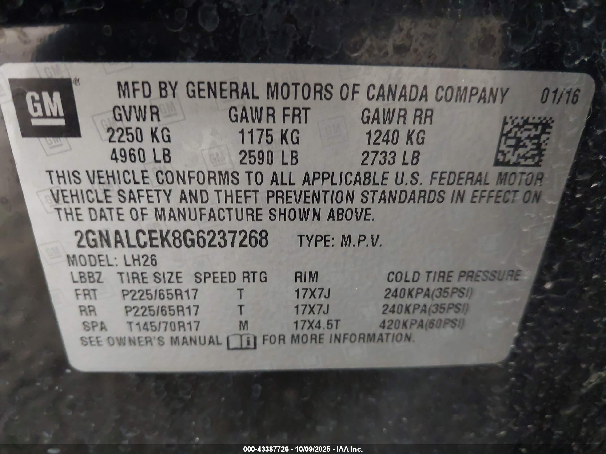 CHEVROLET EQUINOX image 9