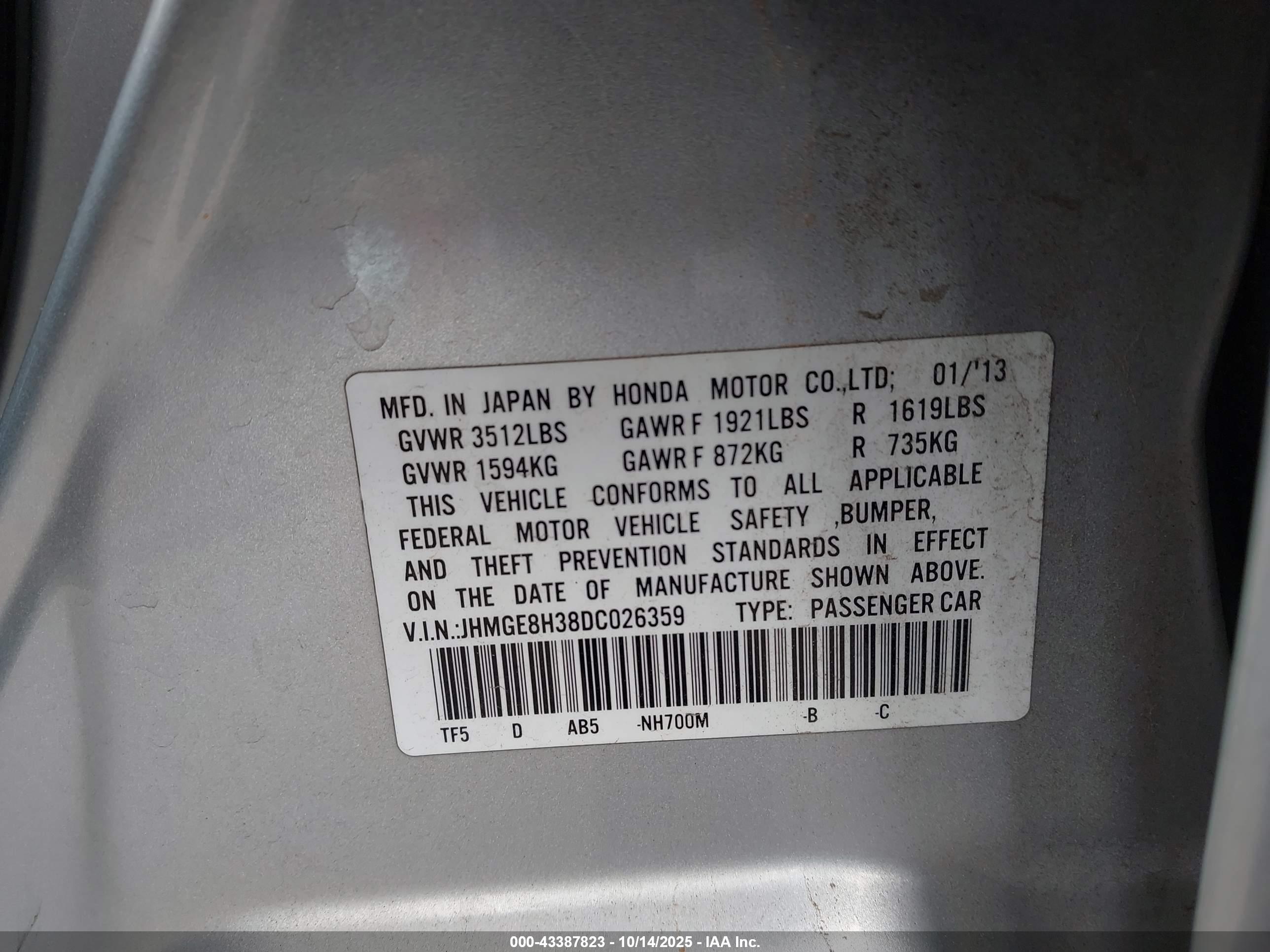 HONDA FIT image 9