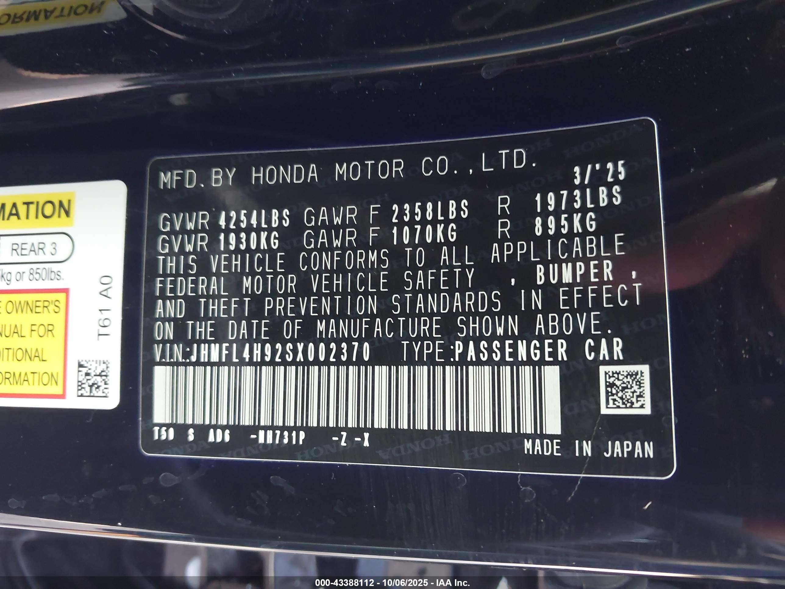 HONDA CIVIC image 9