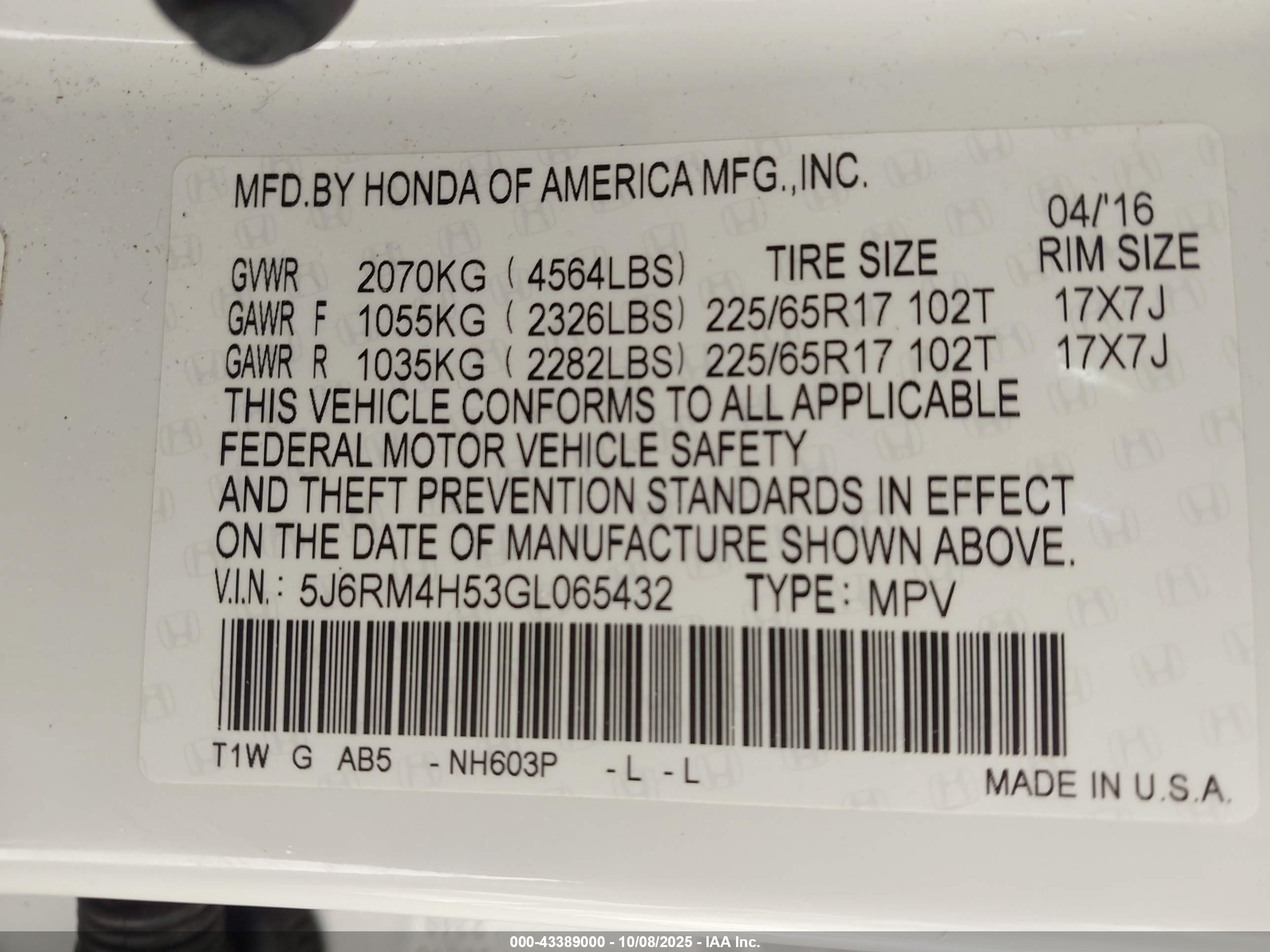 HONDA CR-V image 9