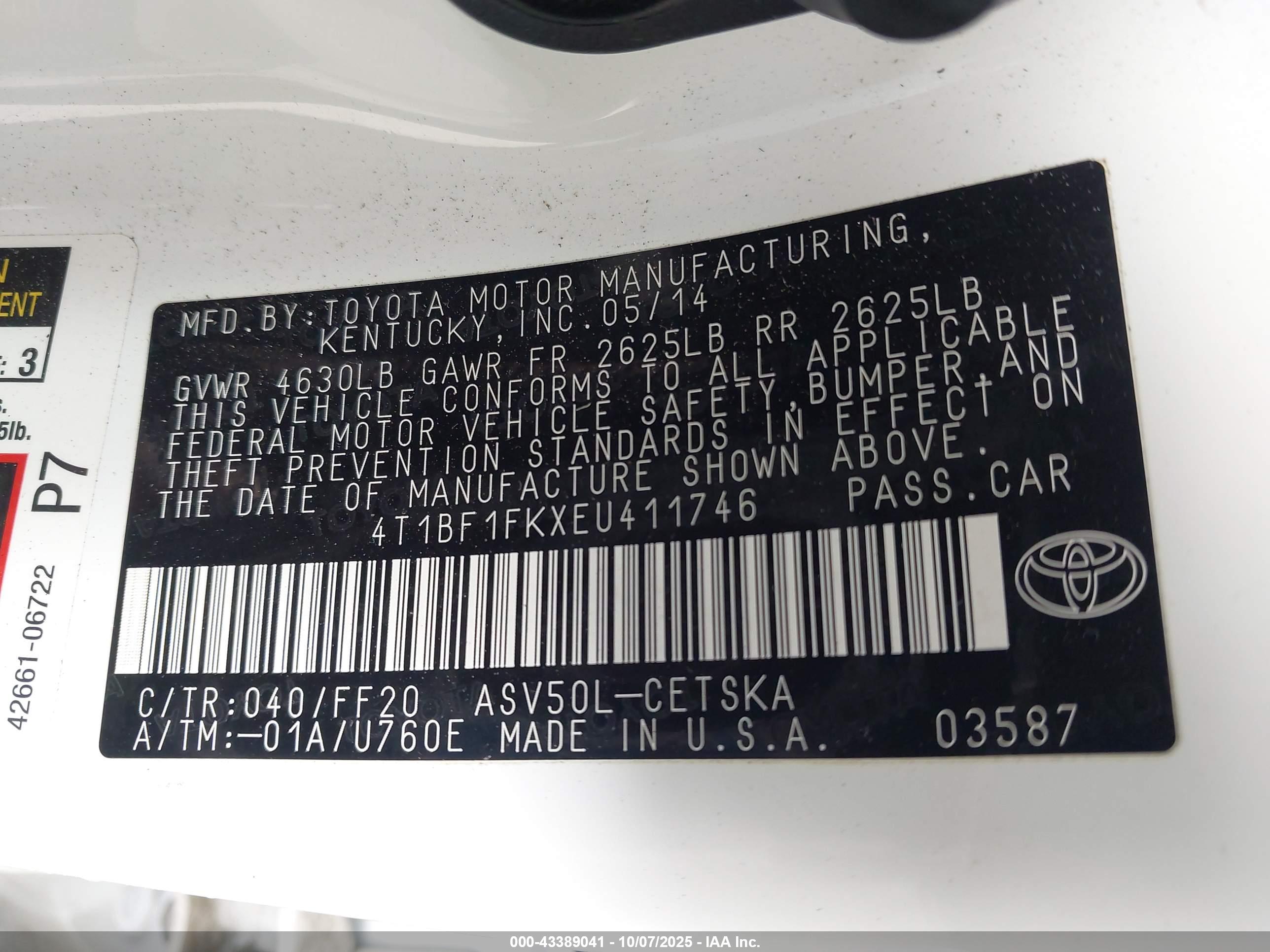 TOYOTA CAMRY image 9