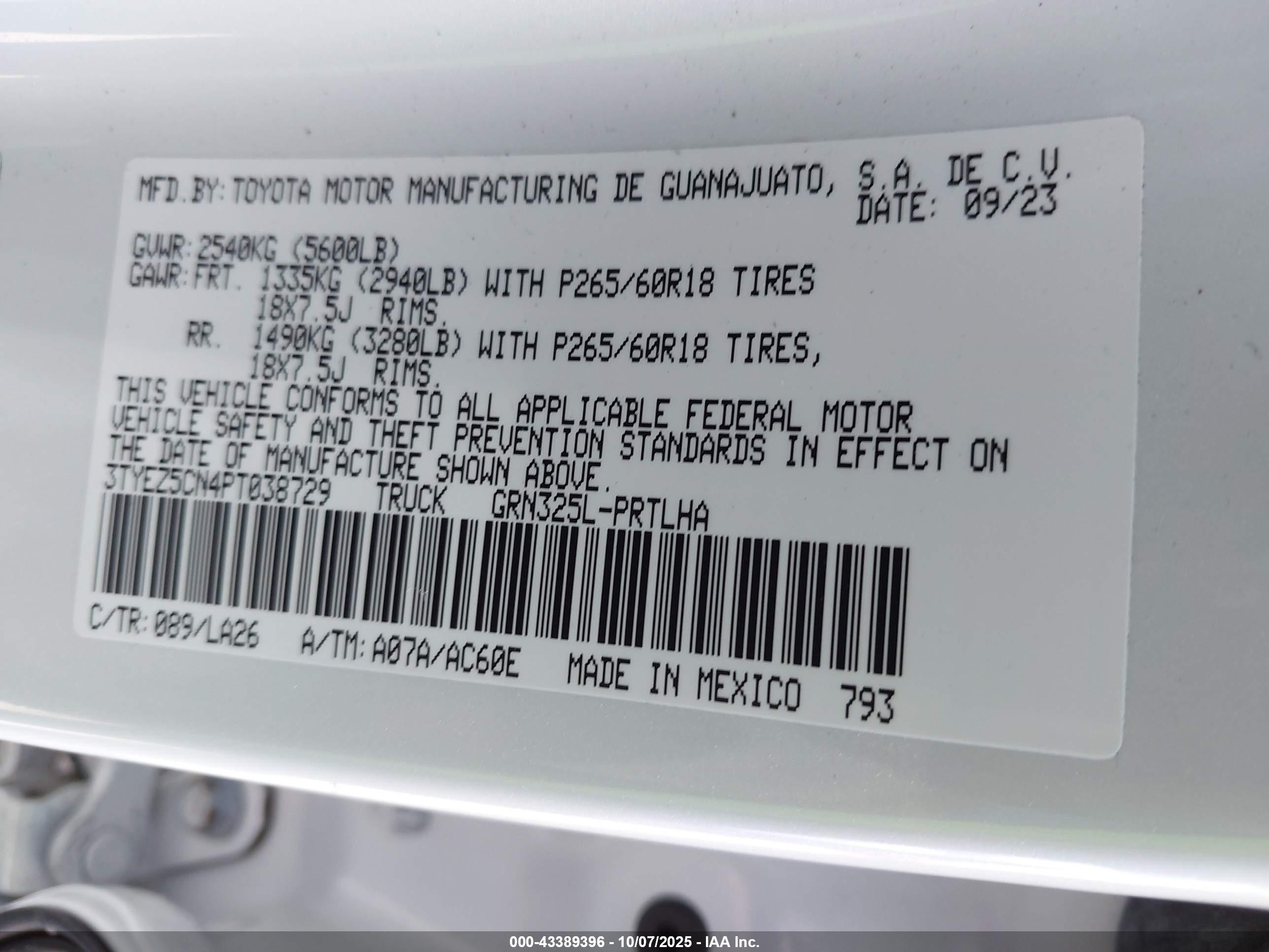 TOYOTA TACOMA image 9