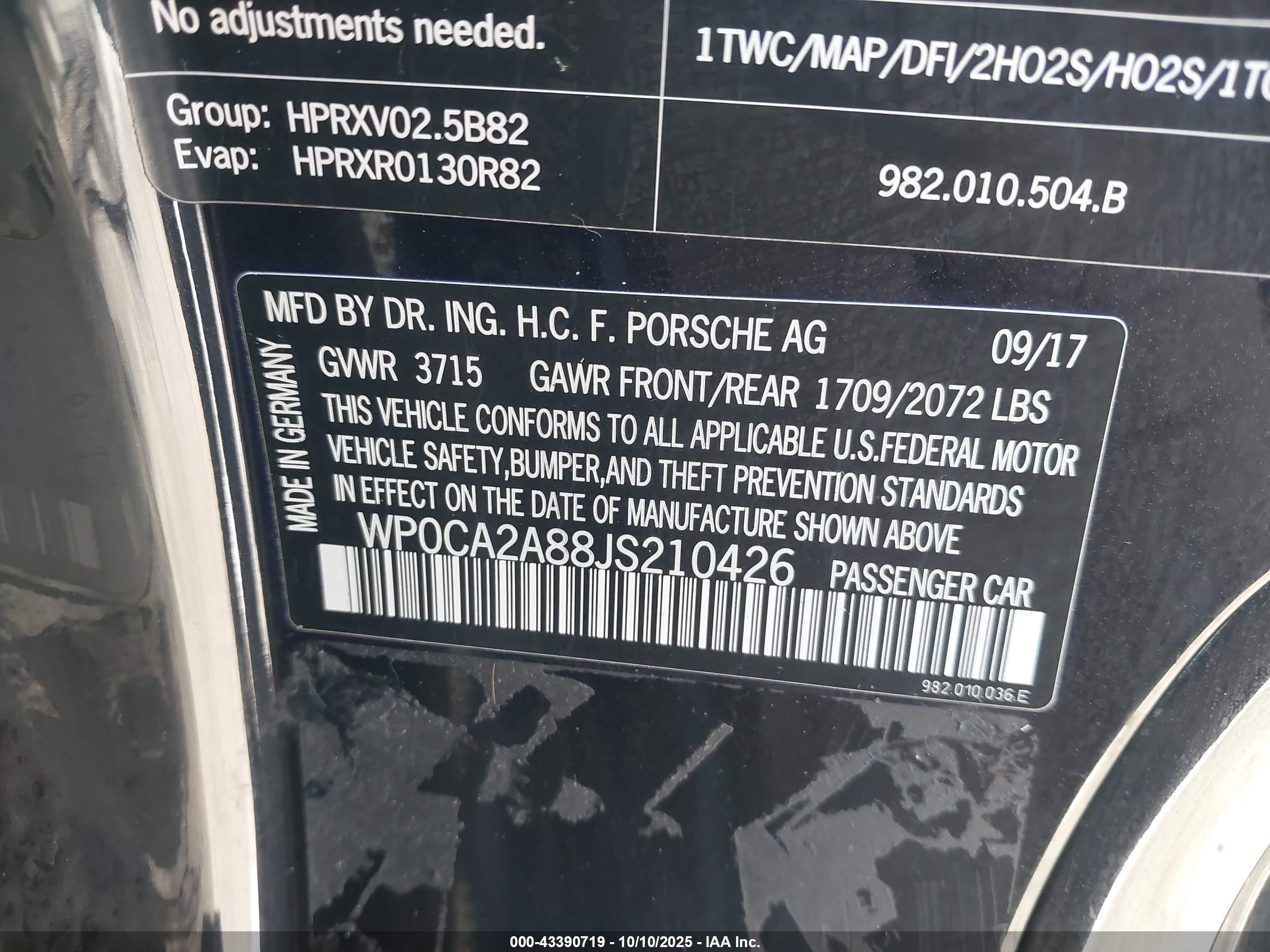 PORSCHE 718 image 9