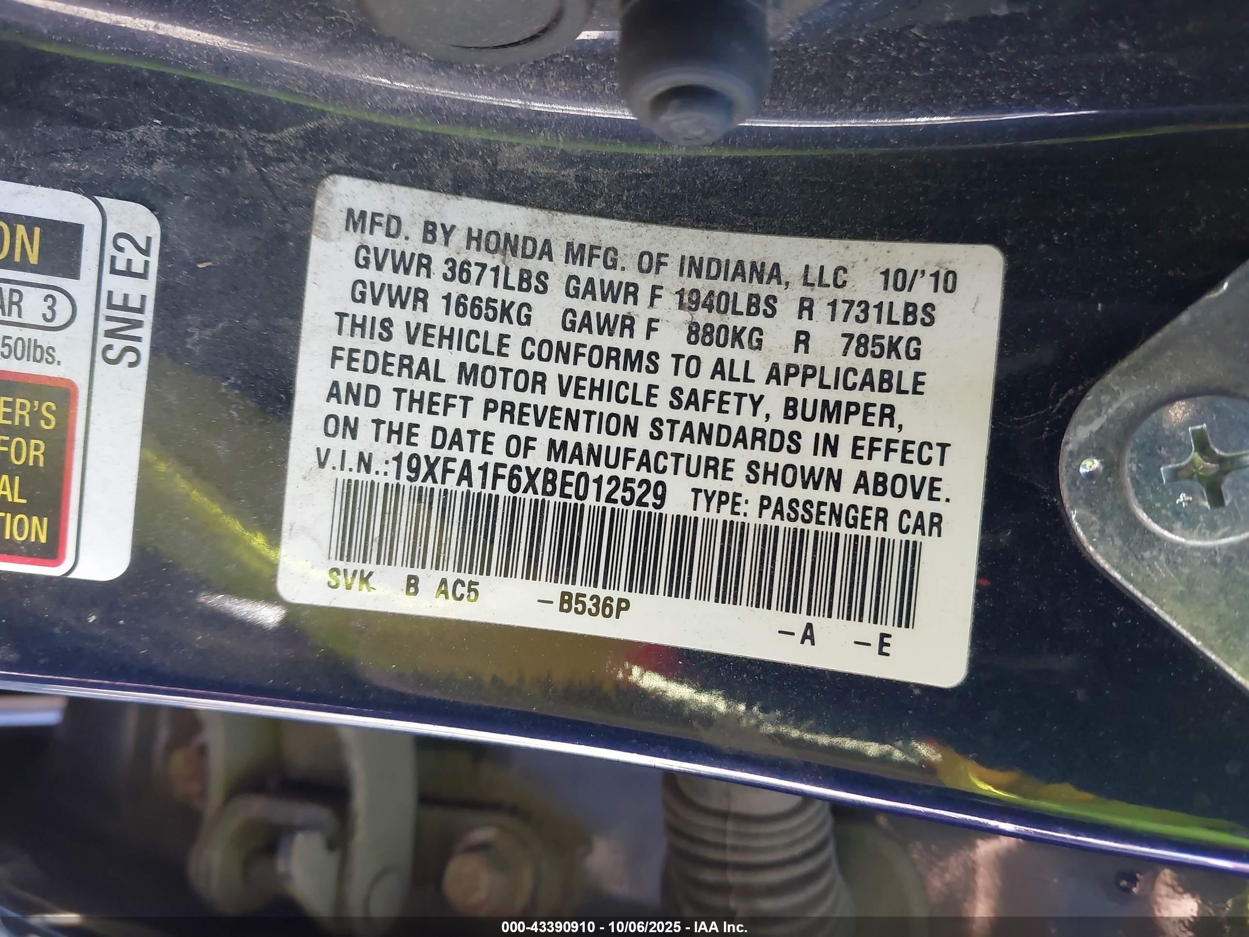 HONDA CIVIC image 9