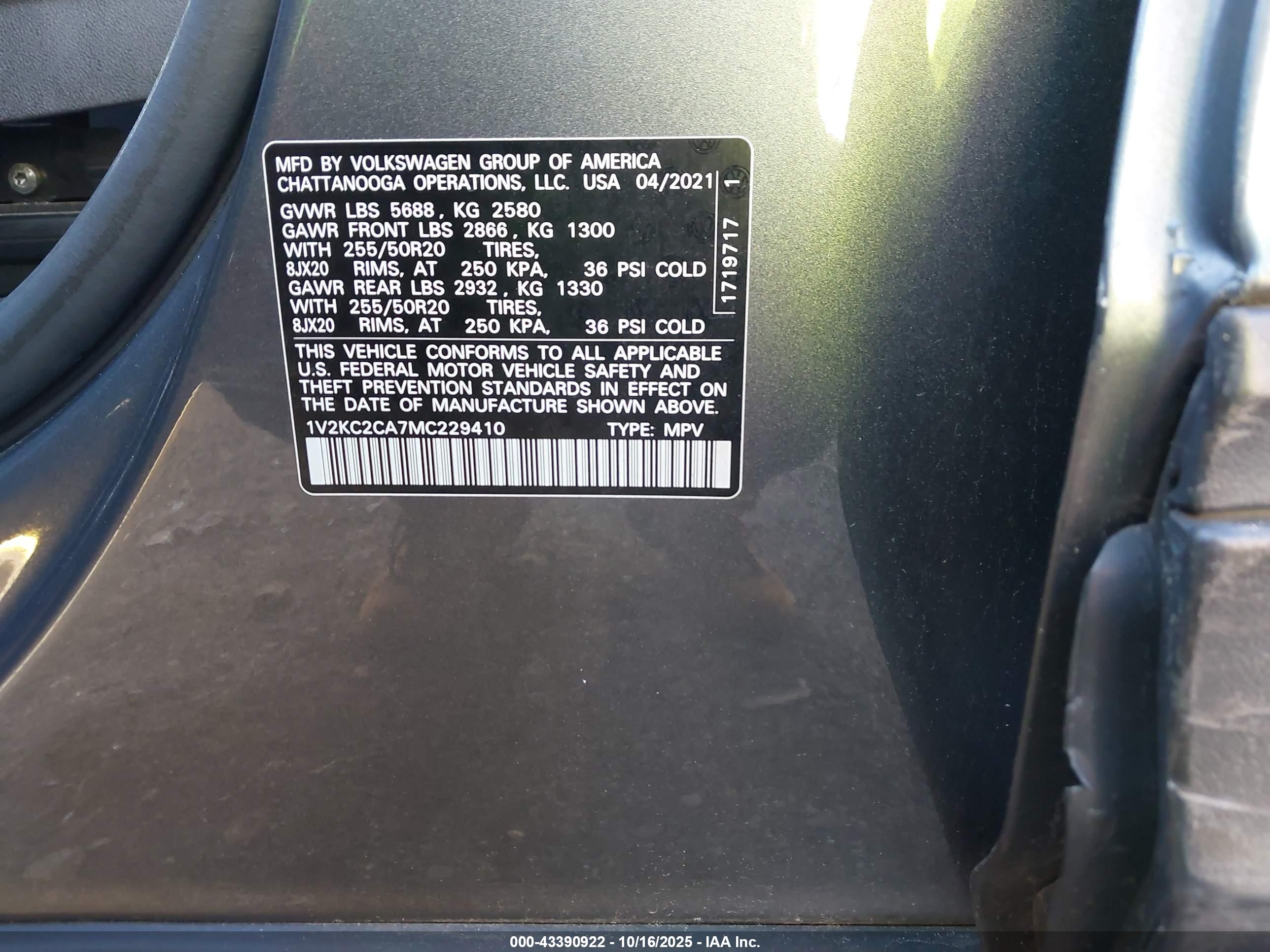 VOLKSWAGEN ATLAS image 9