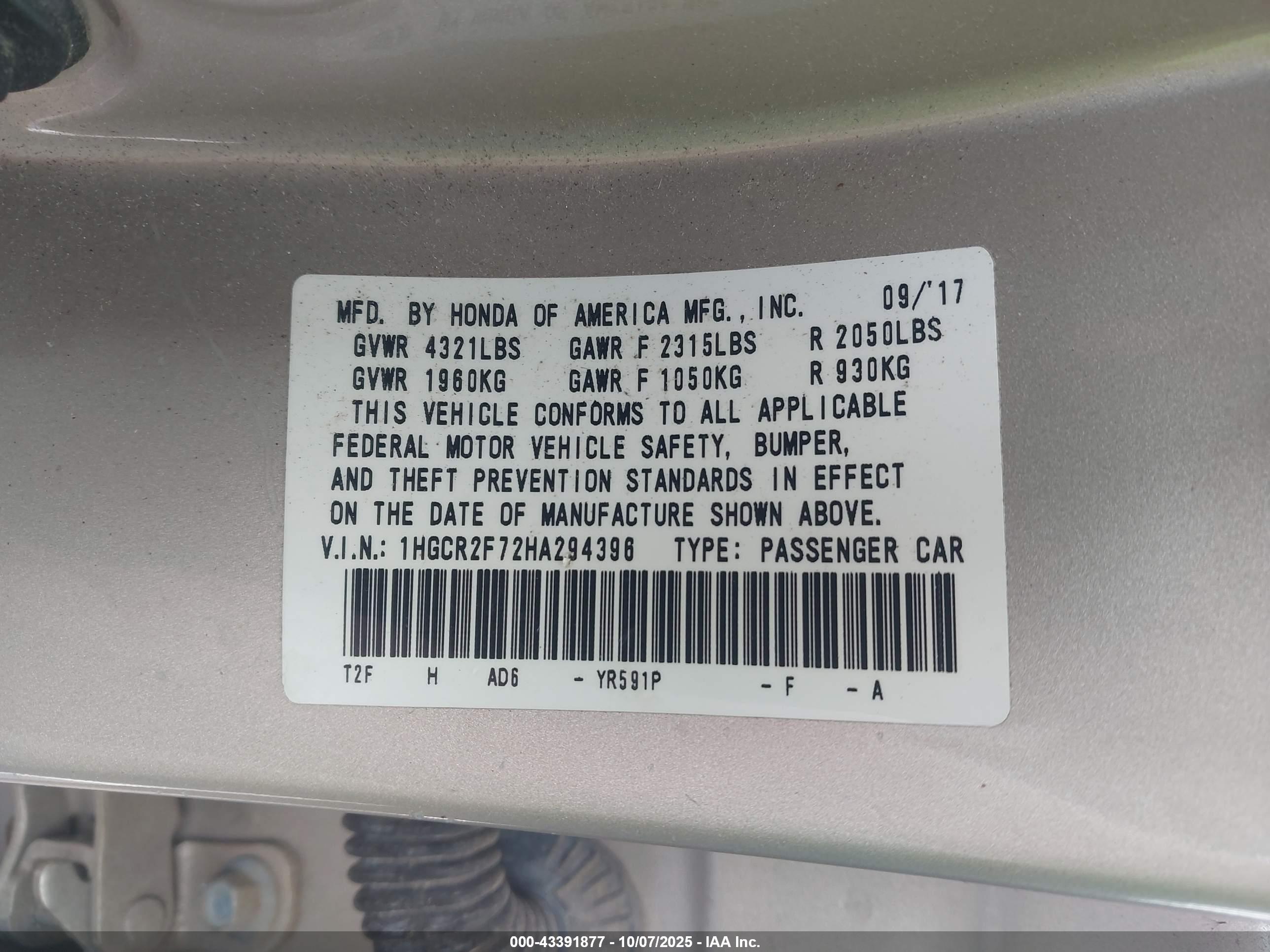 HONDA ACCORD image 9