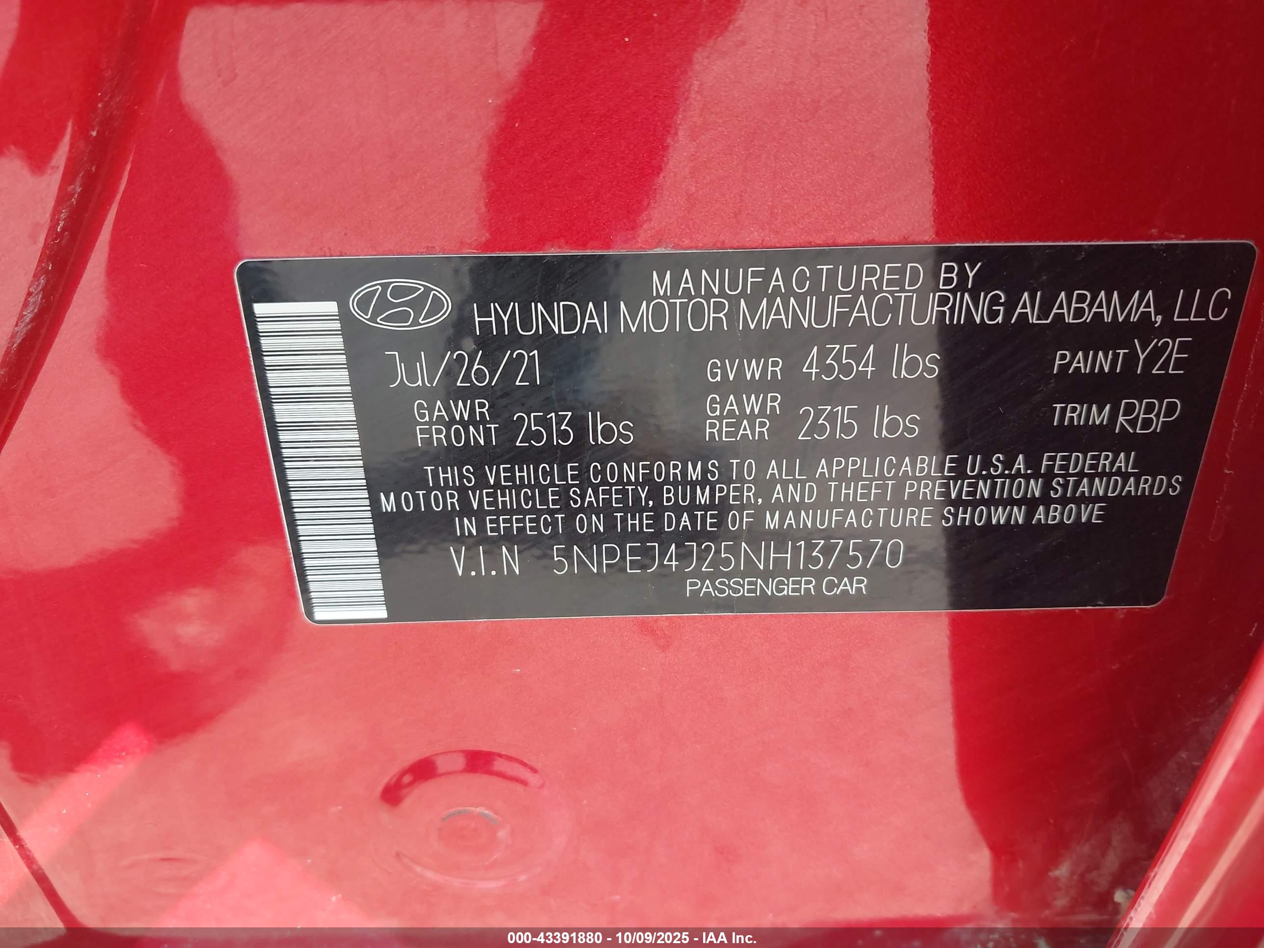 HYUNDAI SONATA image 9