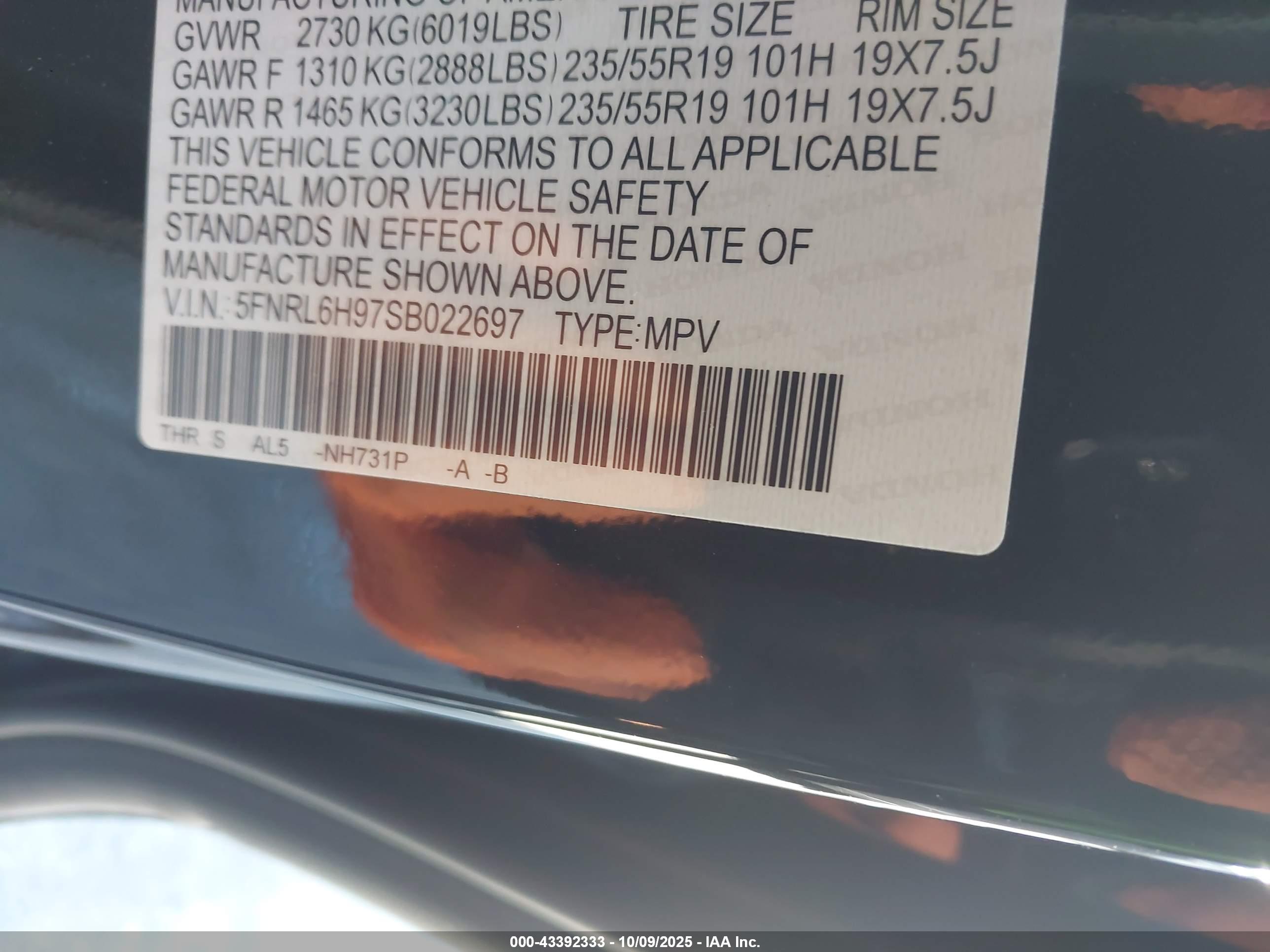 HONDA ODYSSEY image 9