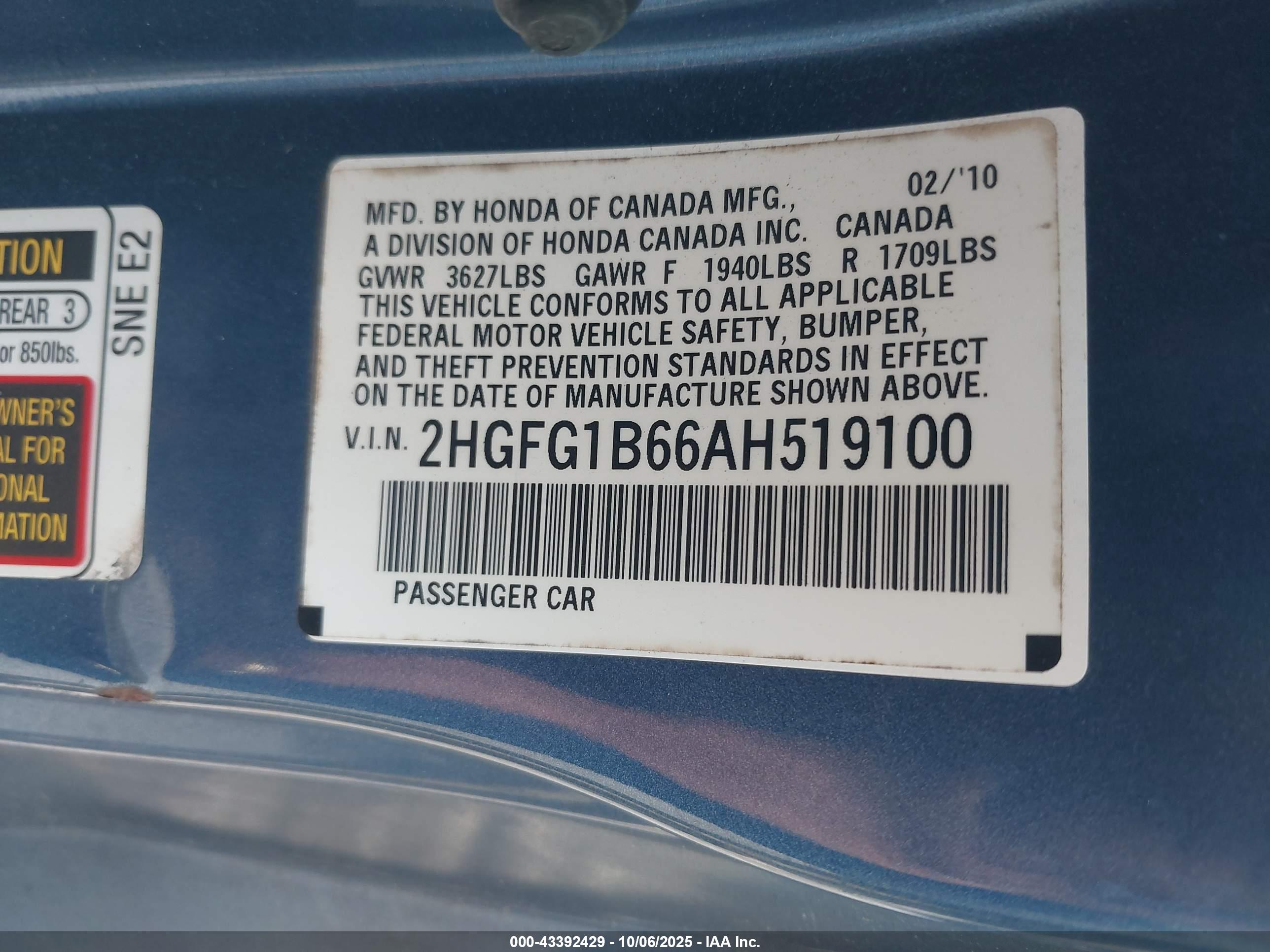 HONDA CIVIC image 9