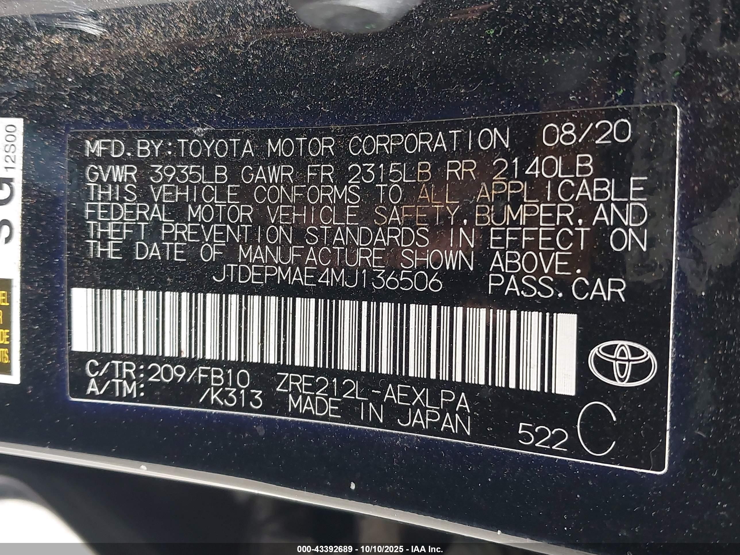 TOYOTA COROLLA image 9