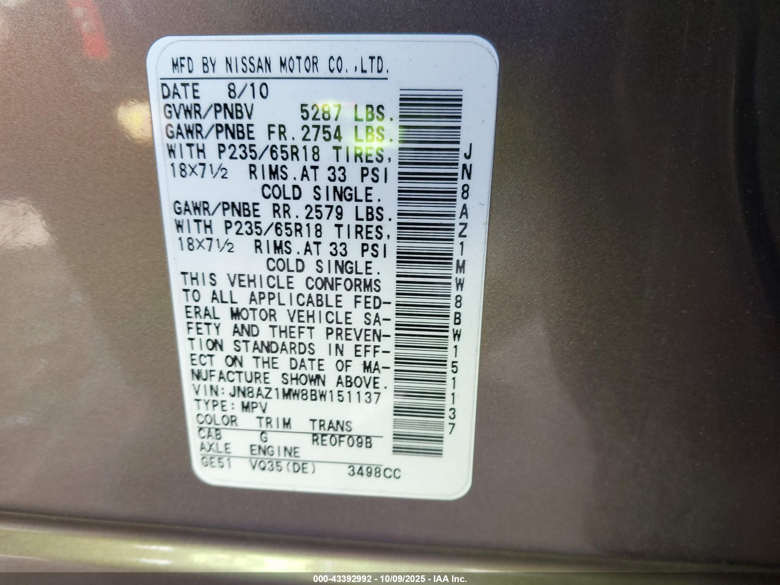 NISSAN MURANO image 9