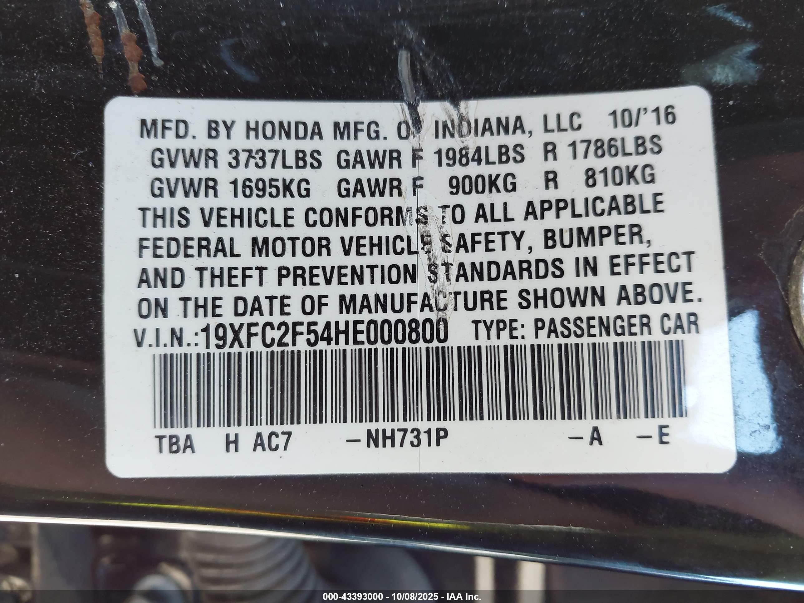 HONDA CIVIC image 9