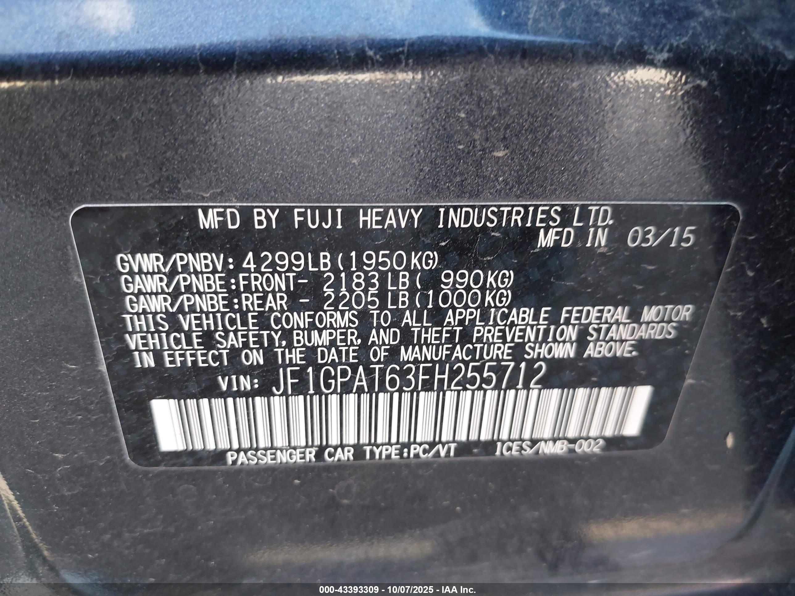 SUBARU IMPREZA image 9