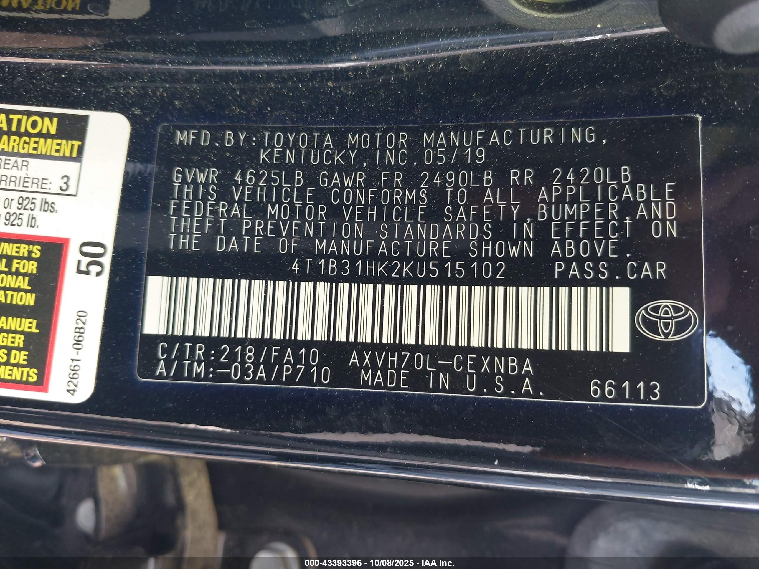 TOYOTA CAMRY image 9