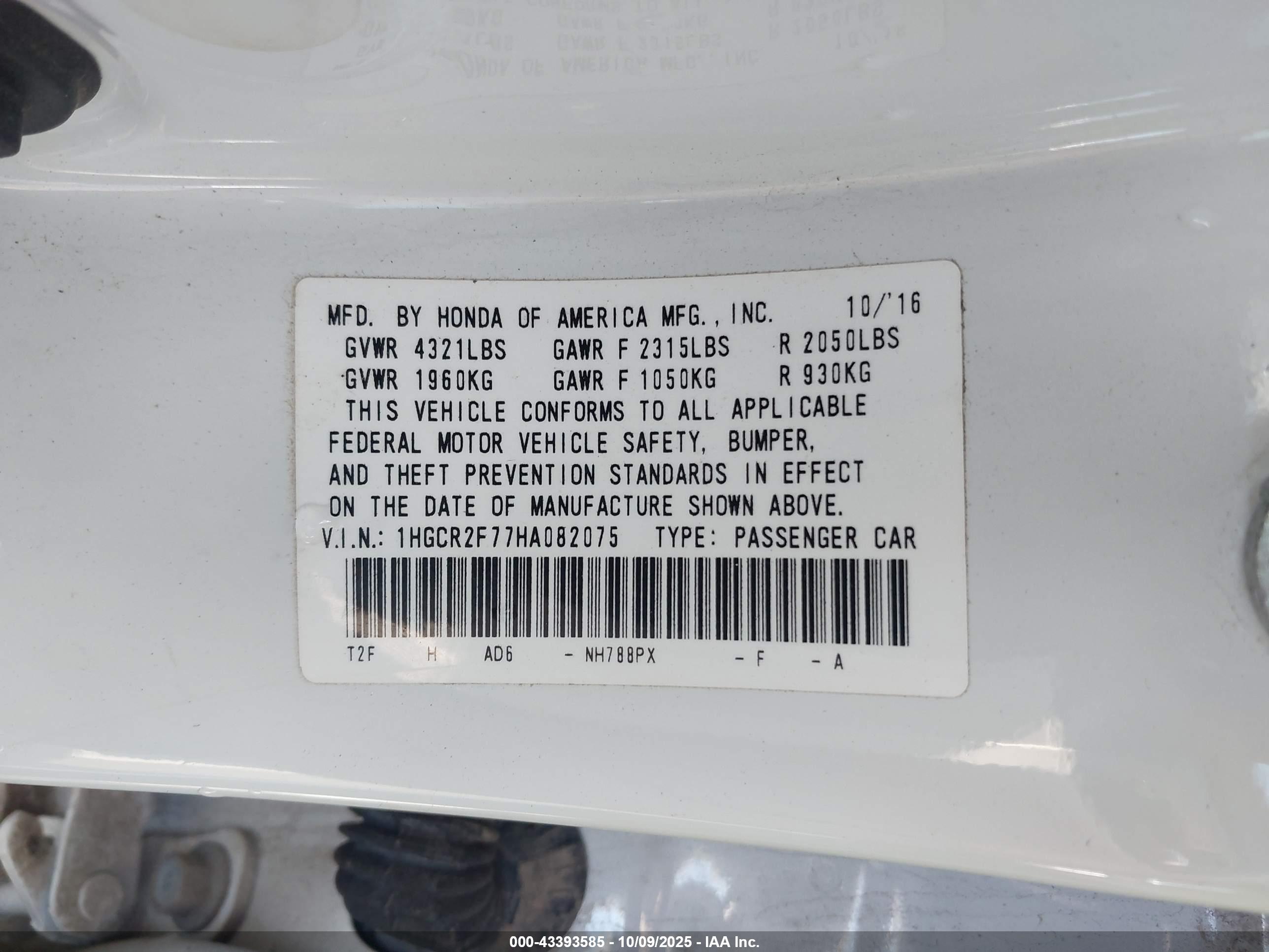 HONDA ACCORD image 9