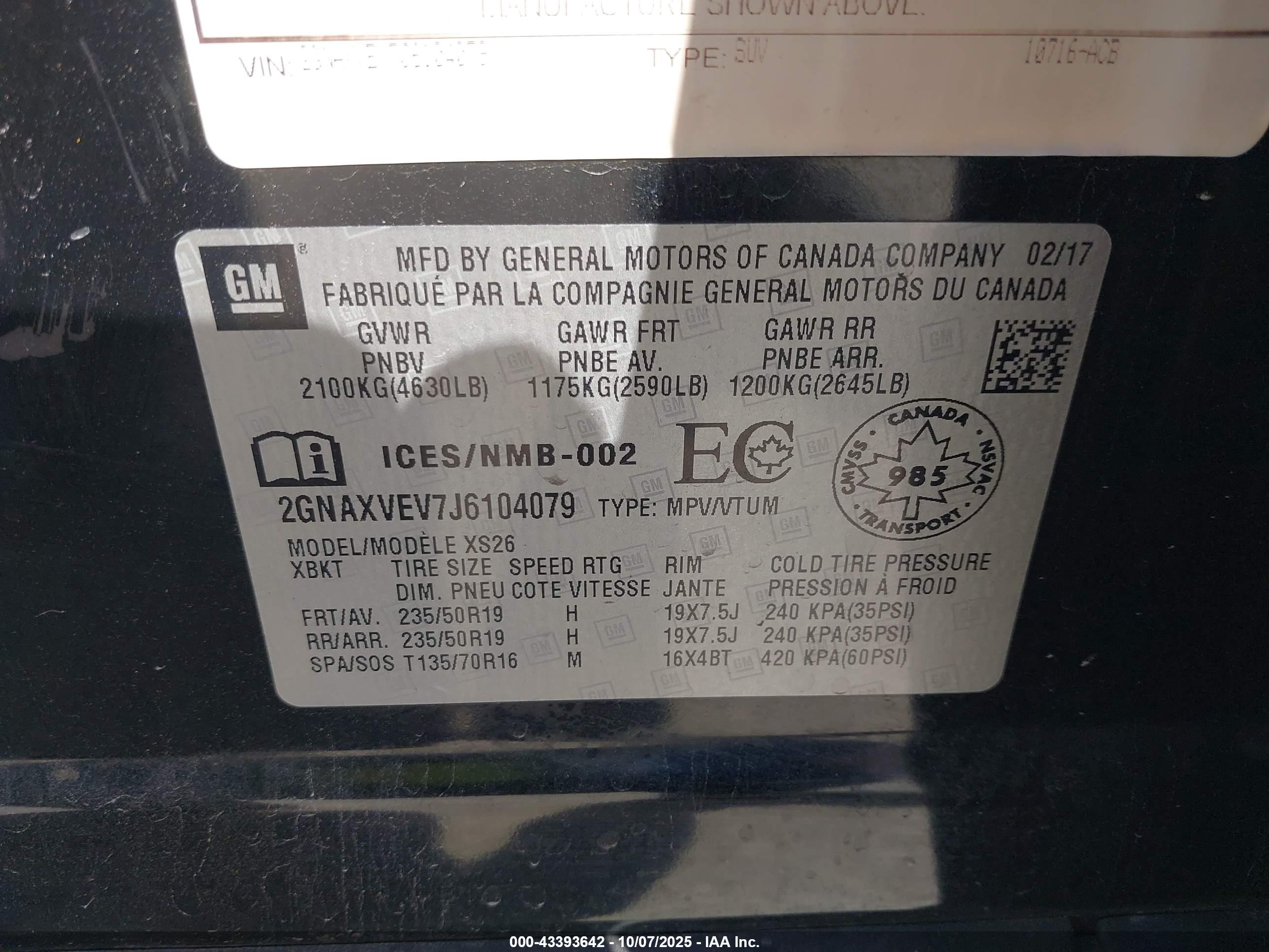 CHEVROLET EQUINOX image 9