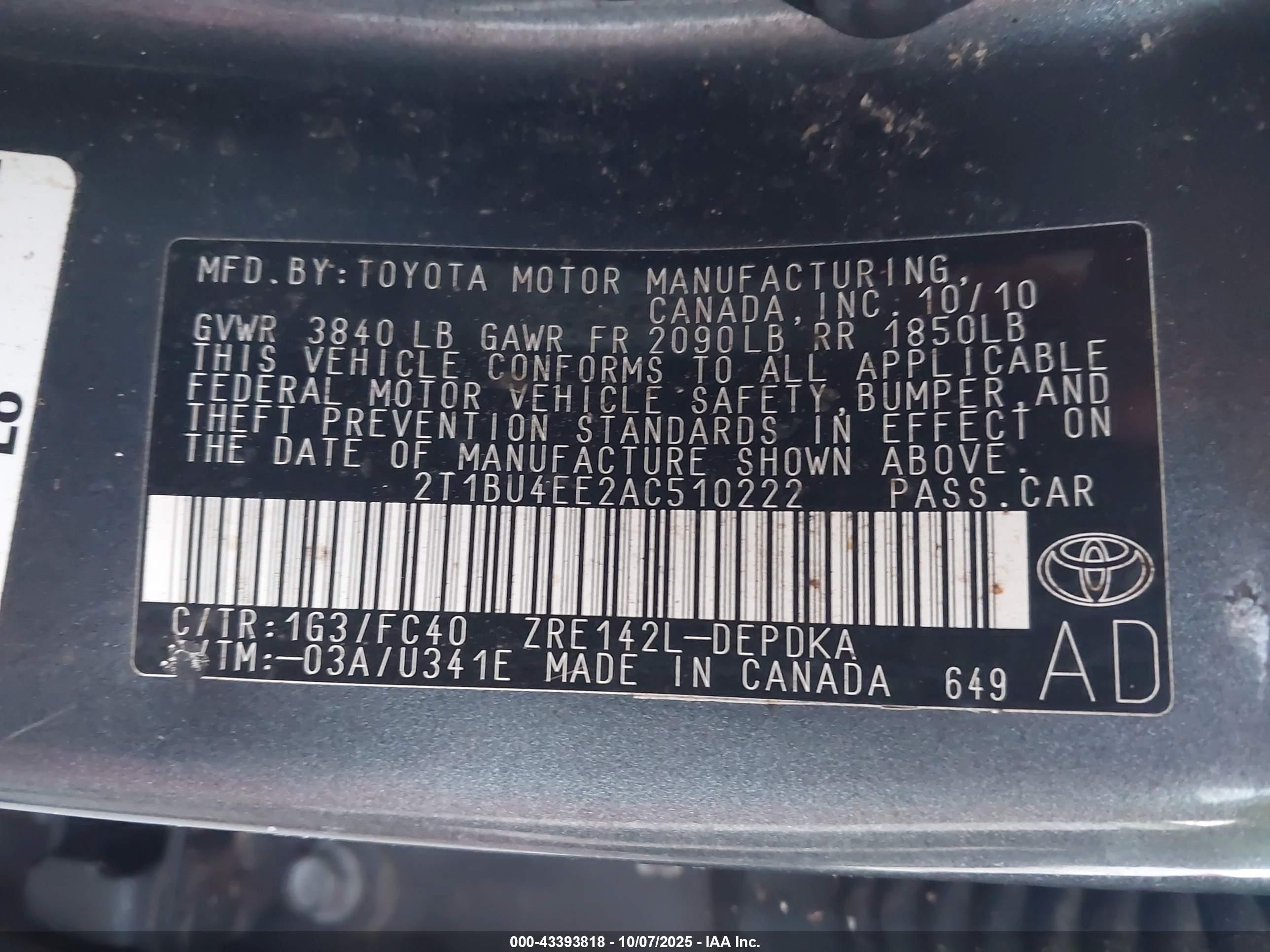 TOYOTA COROLLA image 9