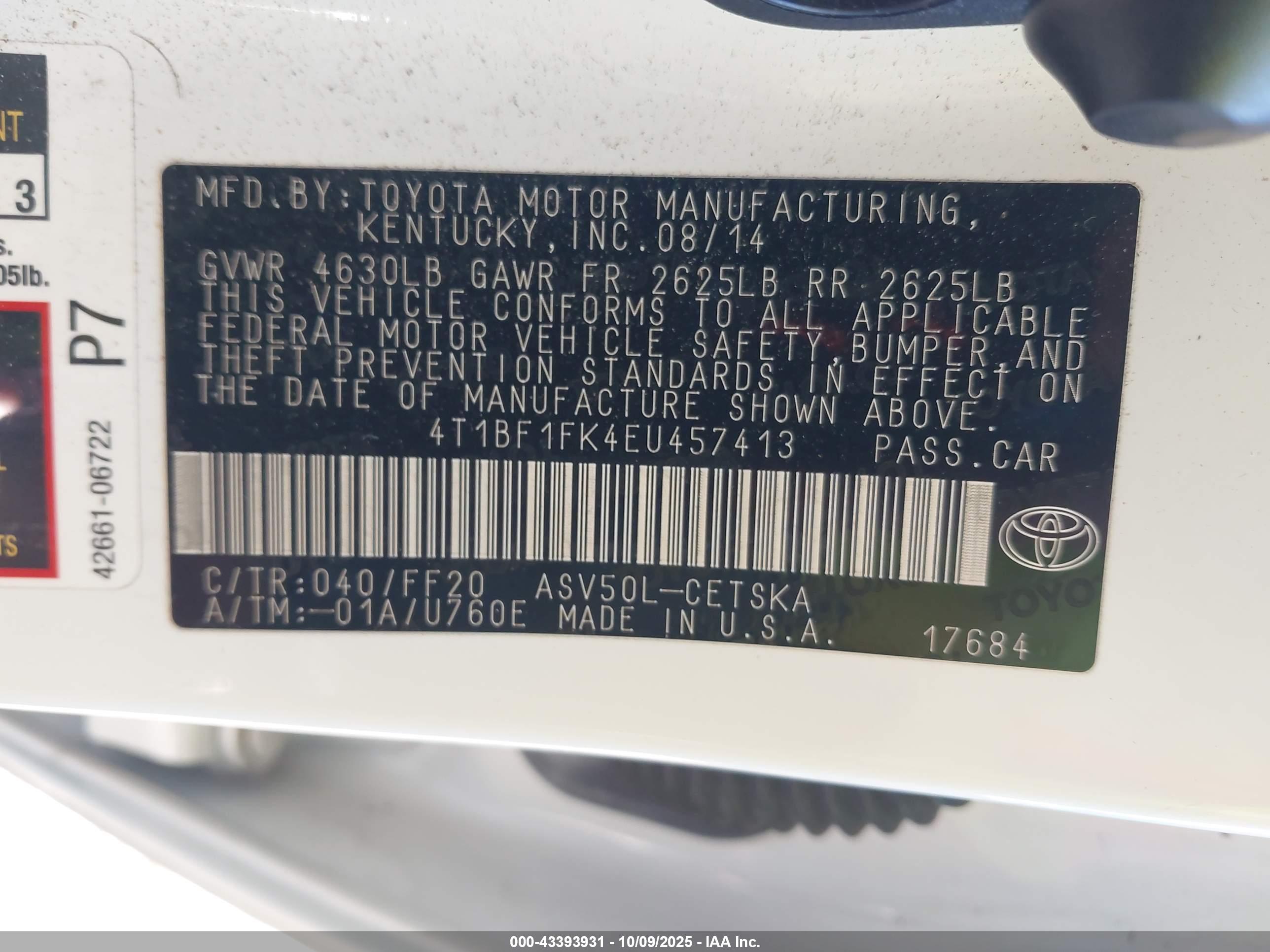 TOYOTA CAMRY image 9
